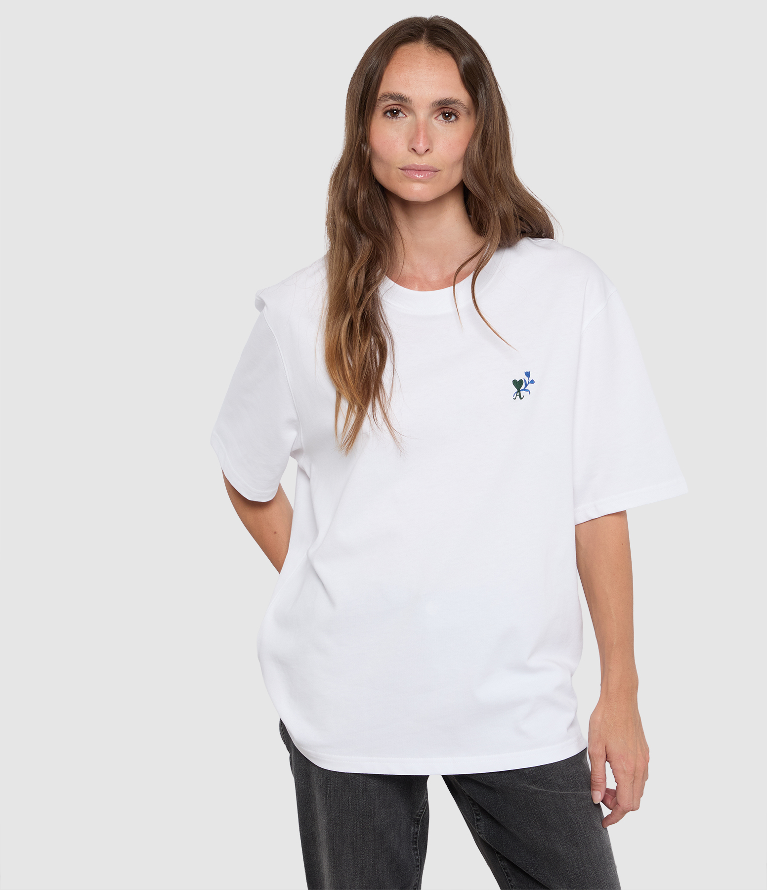 White ‘Ami De Coeur’ Tulip T-shirt