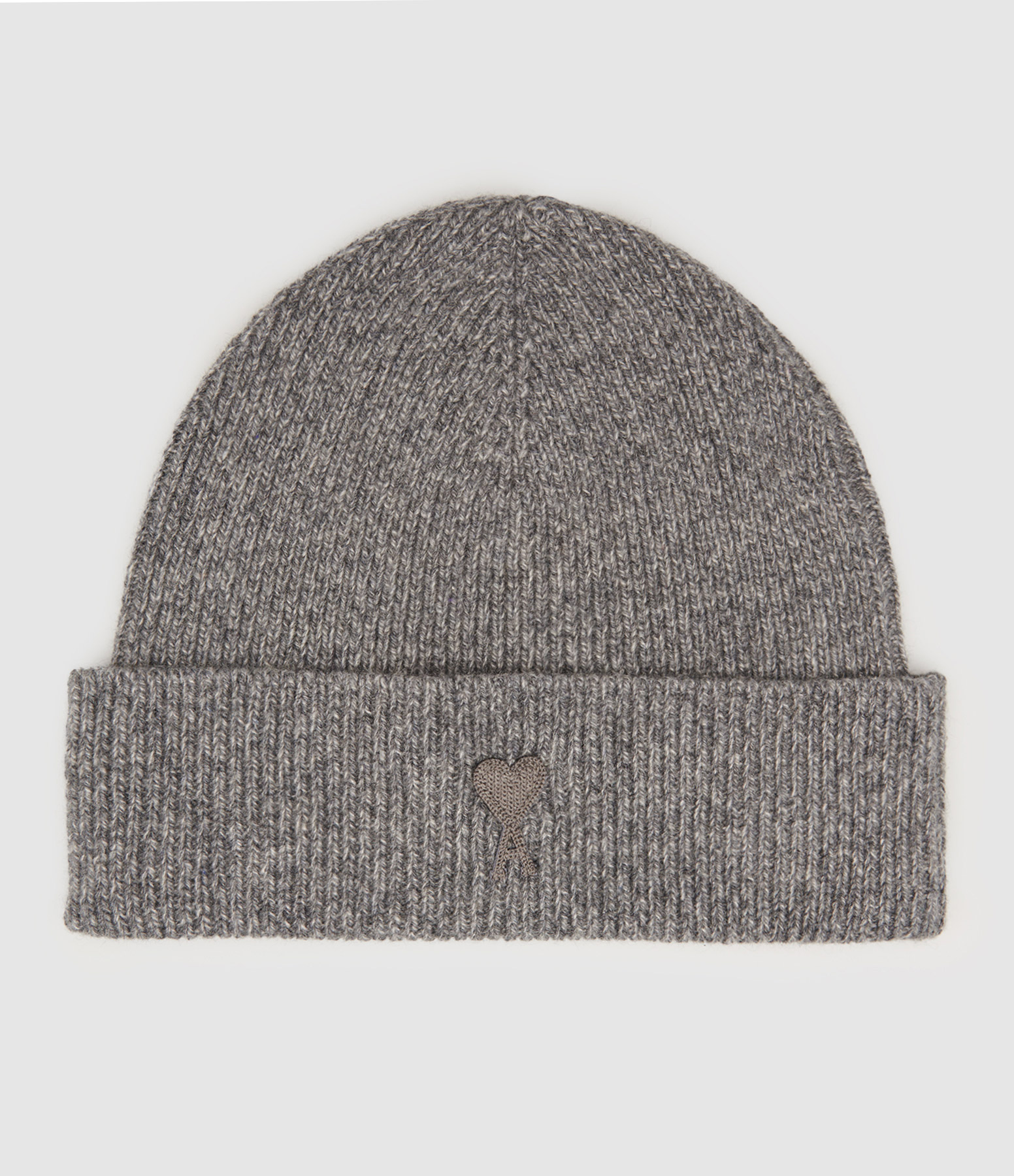Ami De Cœur Grey Marled Cashmere Beanie