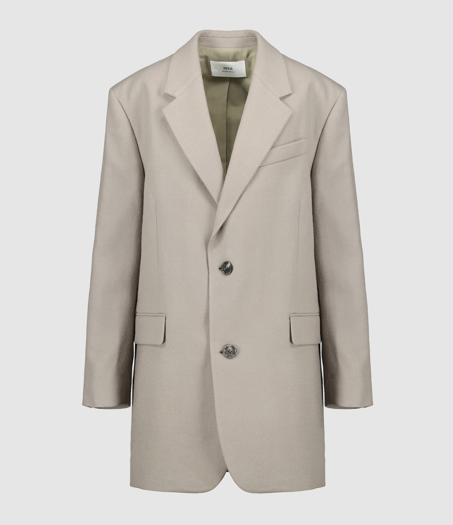 Taupe Wool Blazer