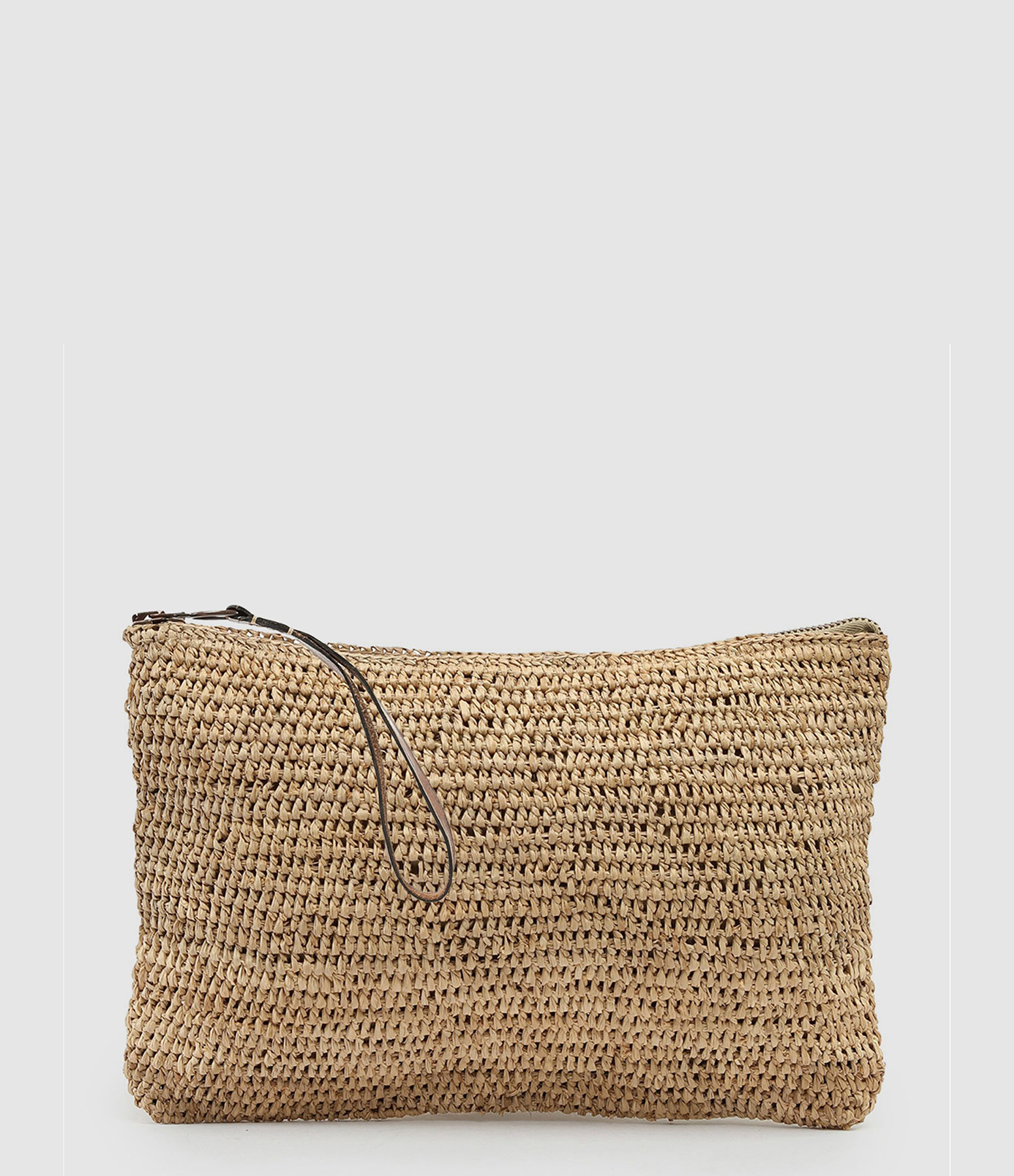 Ampy Raphia Tea Clutch Bag