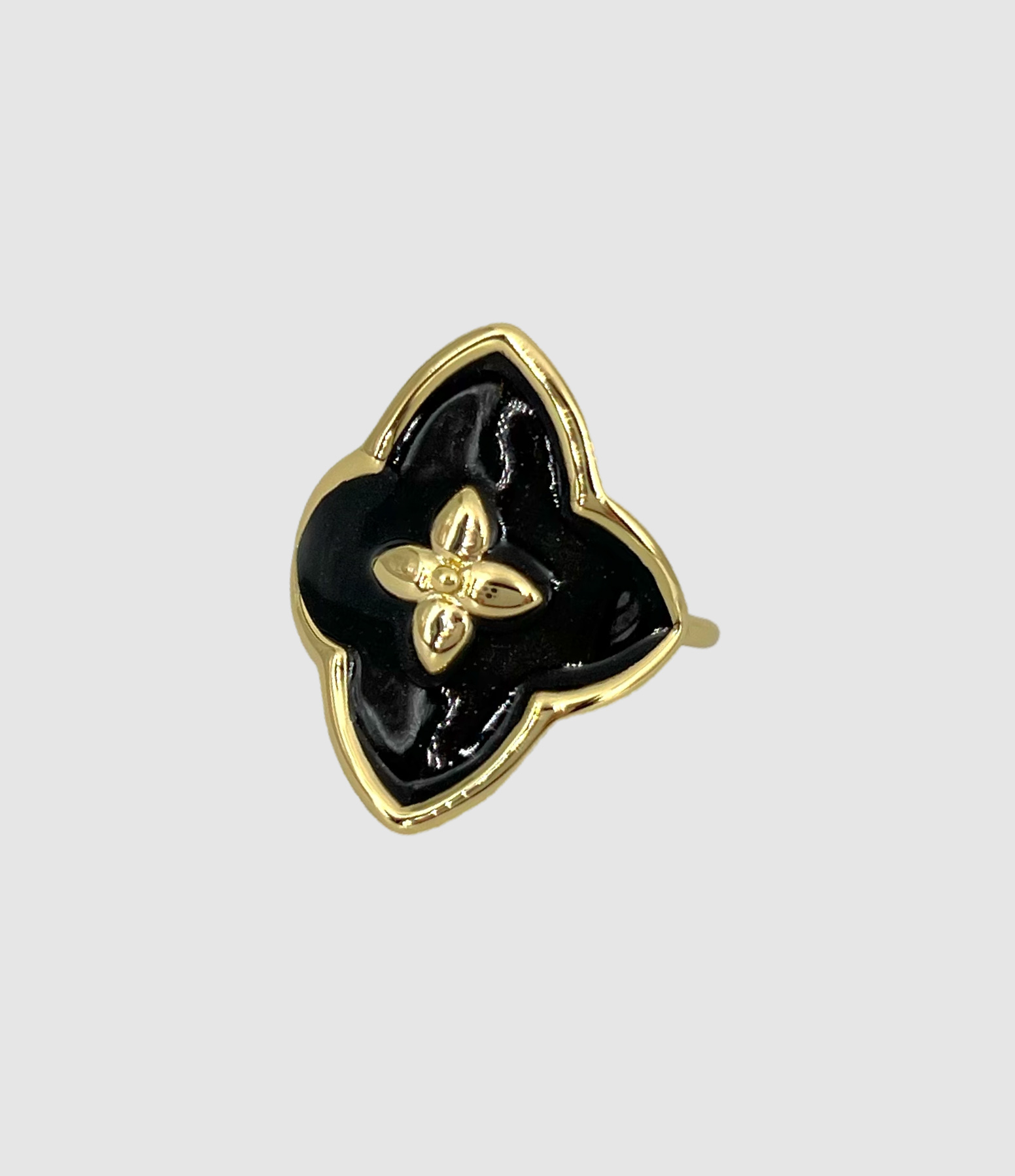 Angie Ring – Black Lacquered