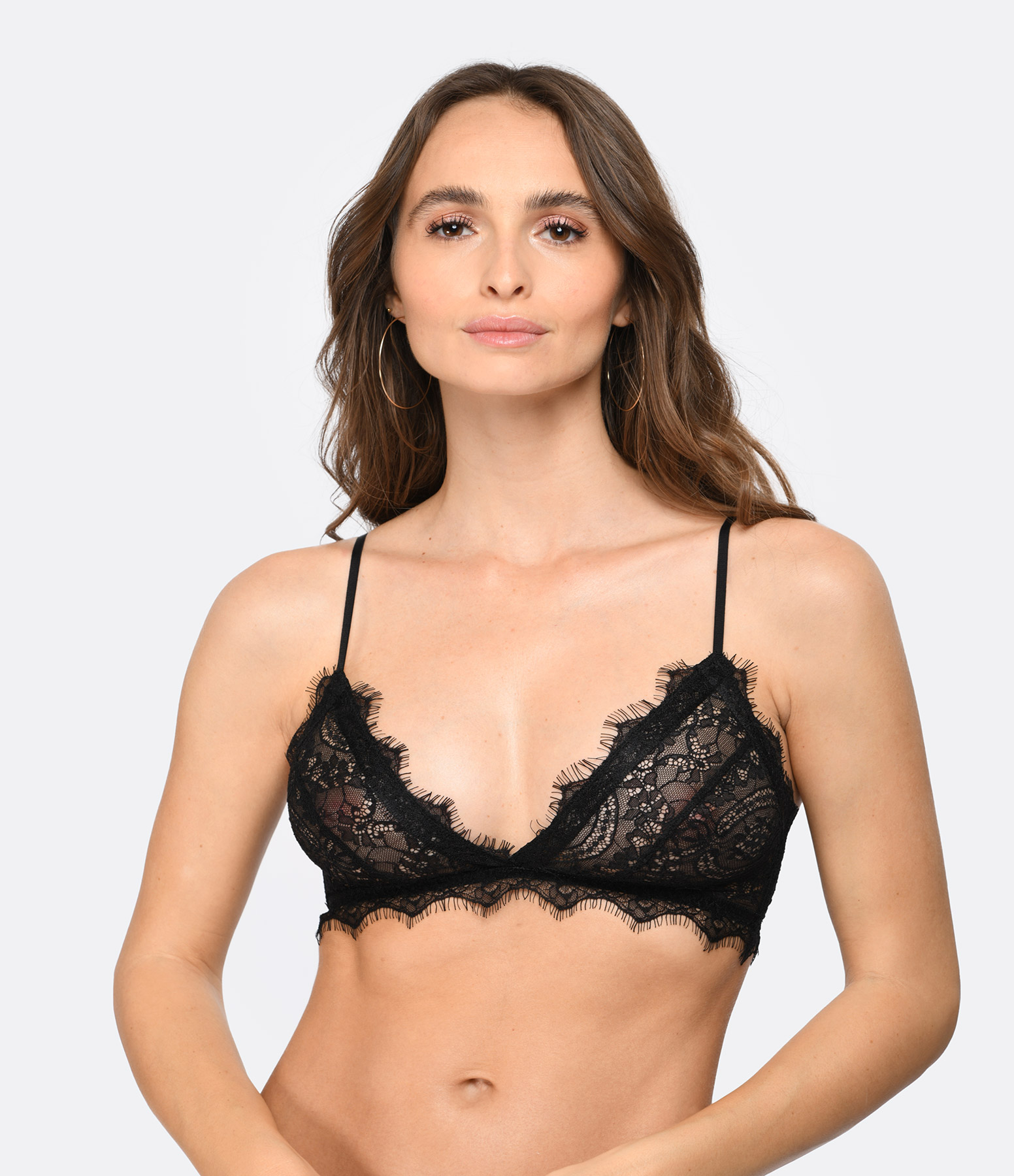 Black Lace Bra