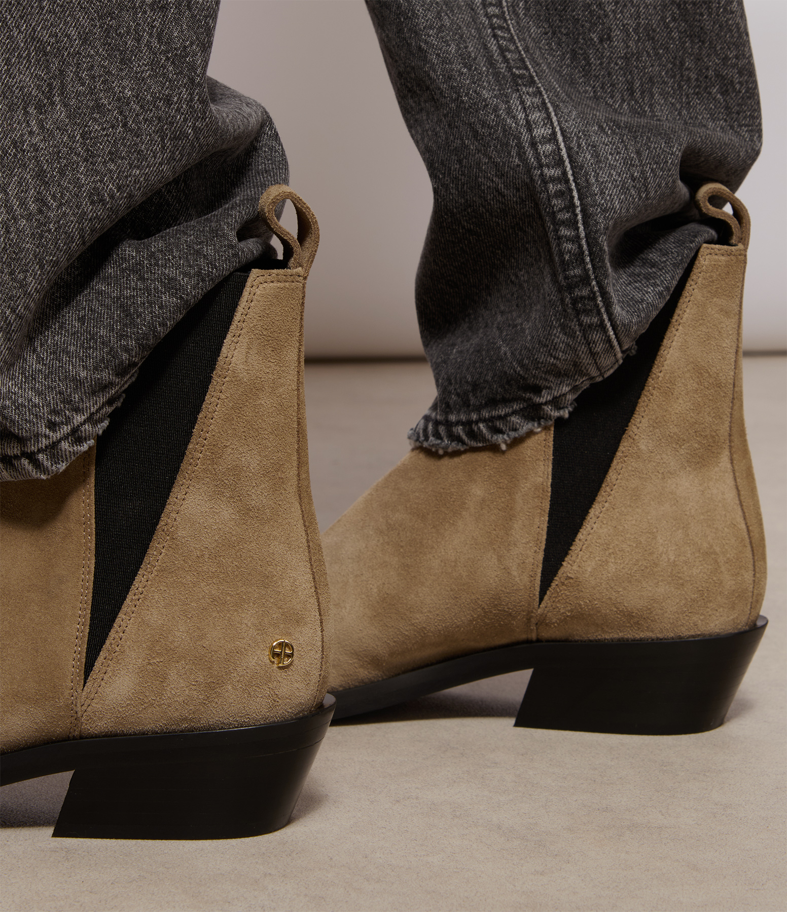Bekah Ankle Boots in Taupe