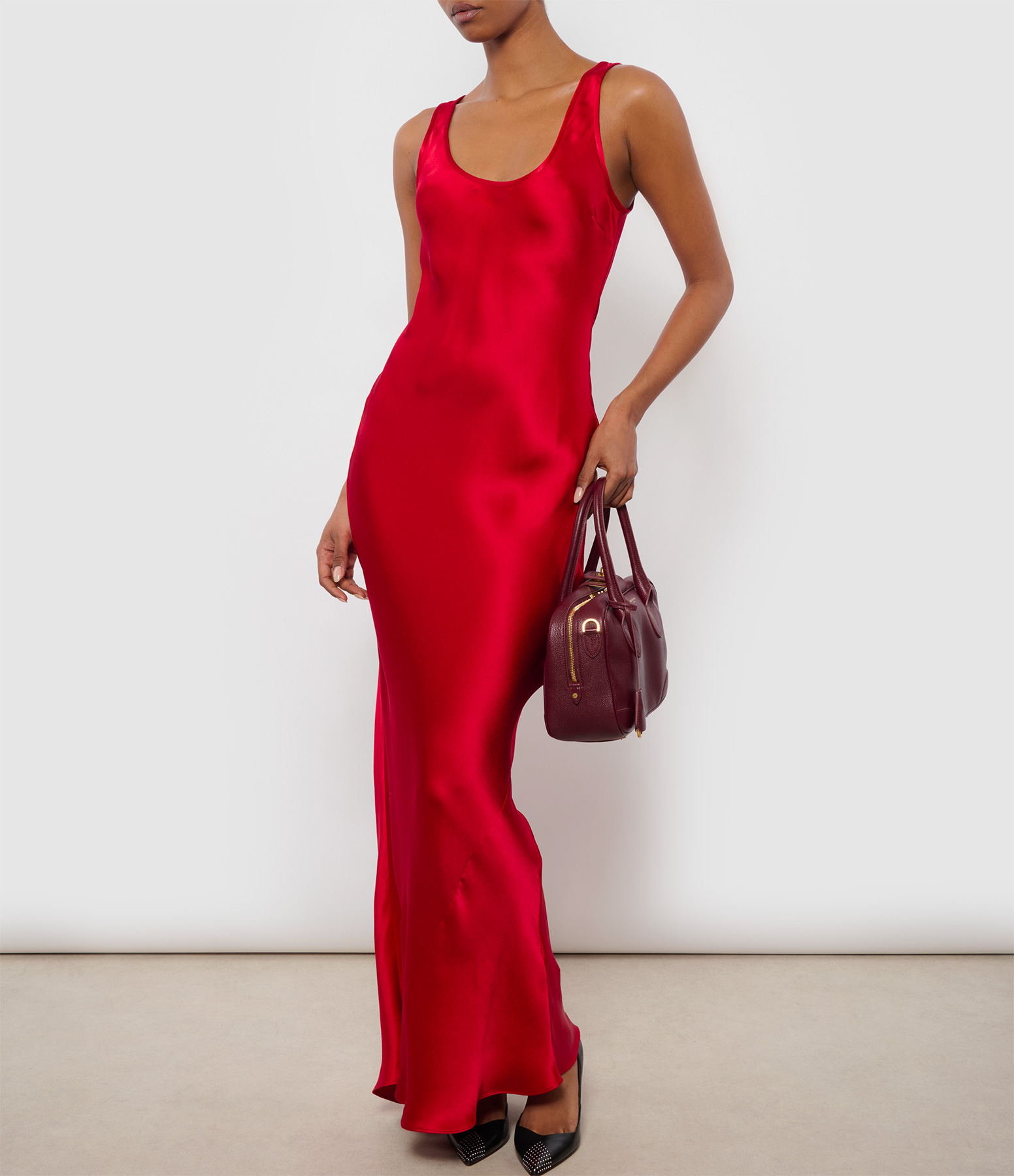 Alison Dress in Scarlet Red