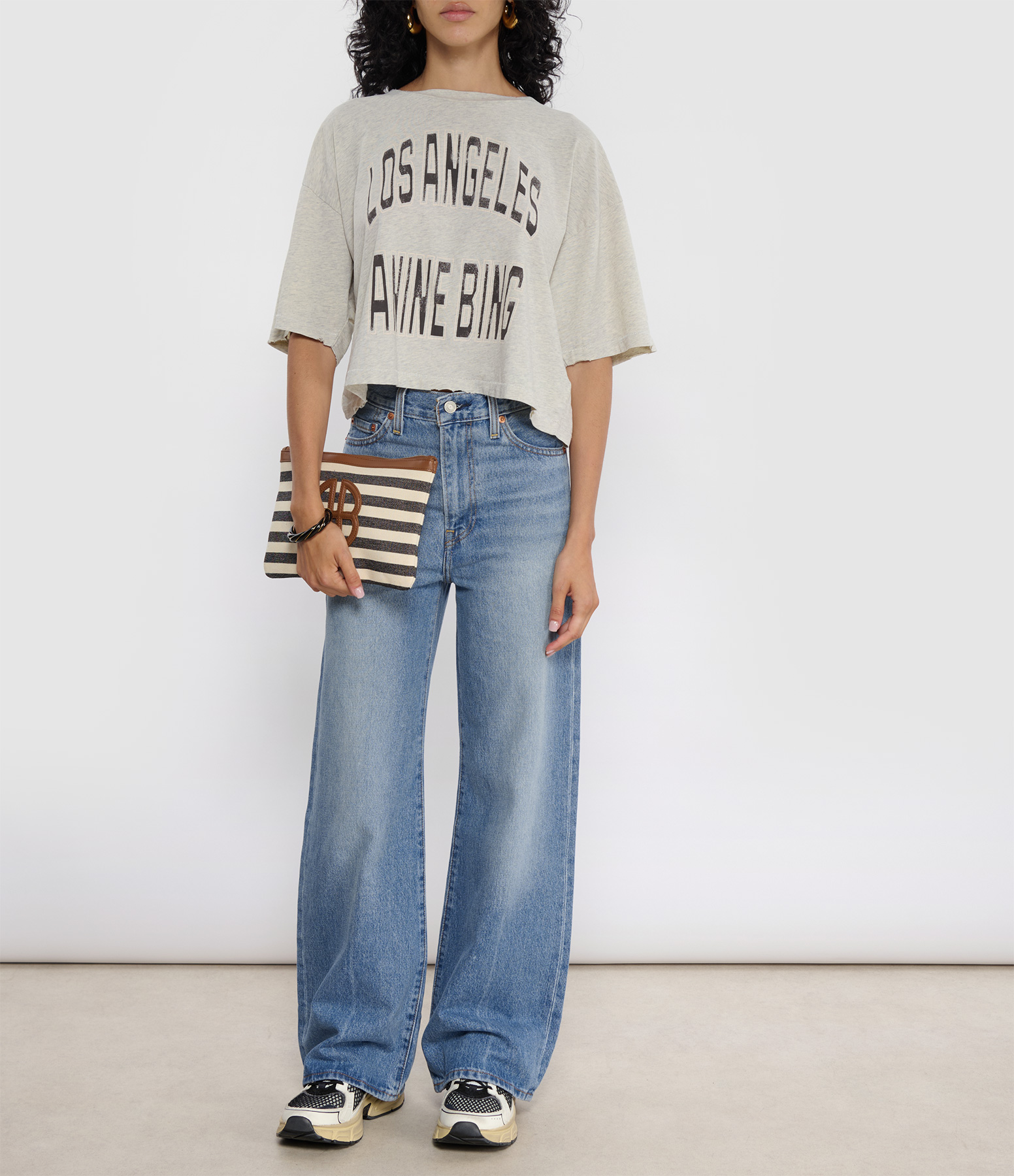Johnny Cropped Grey T-shirt