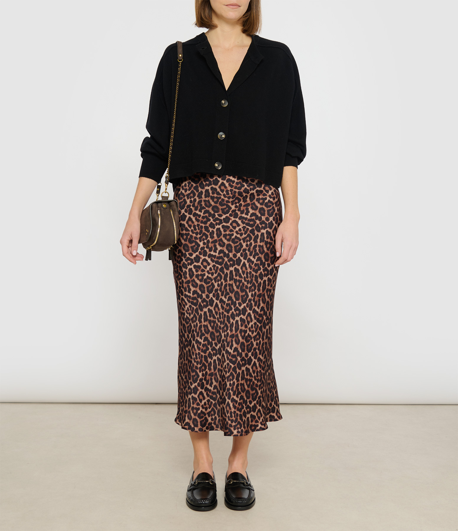 Leopard-Print Skirt