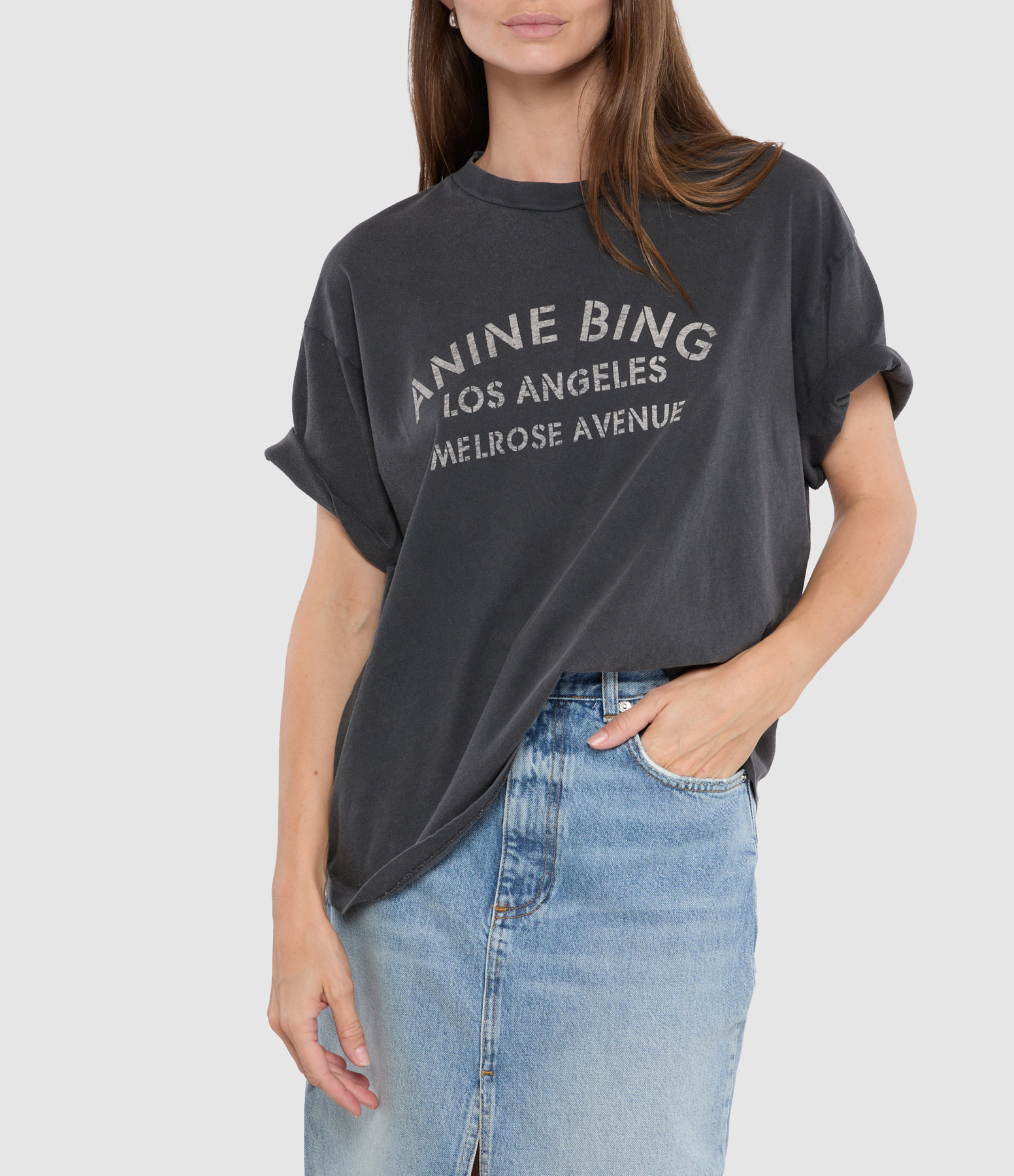 Melrose Cade Washed Black T-shirt