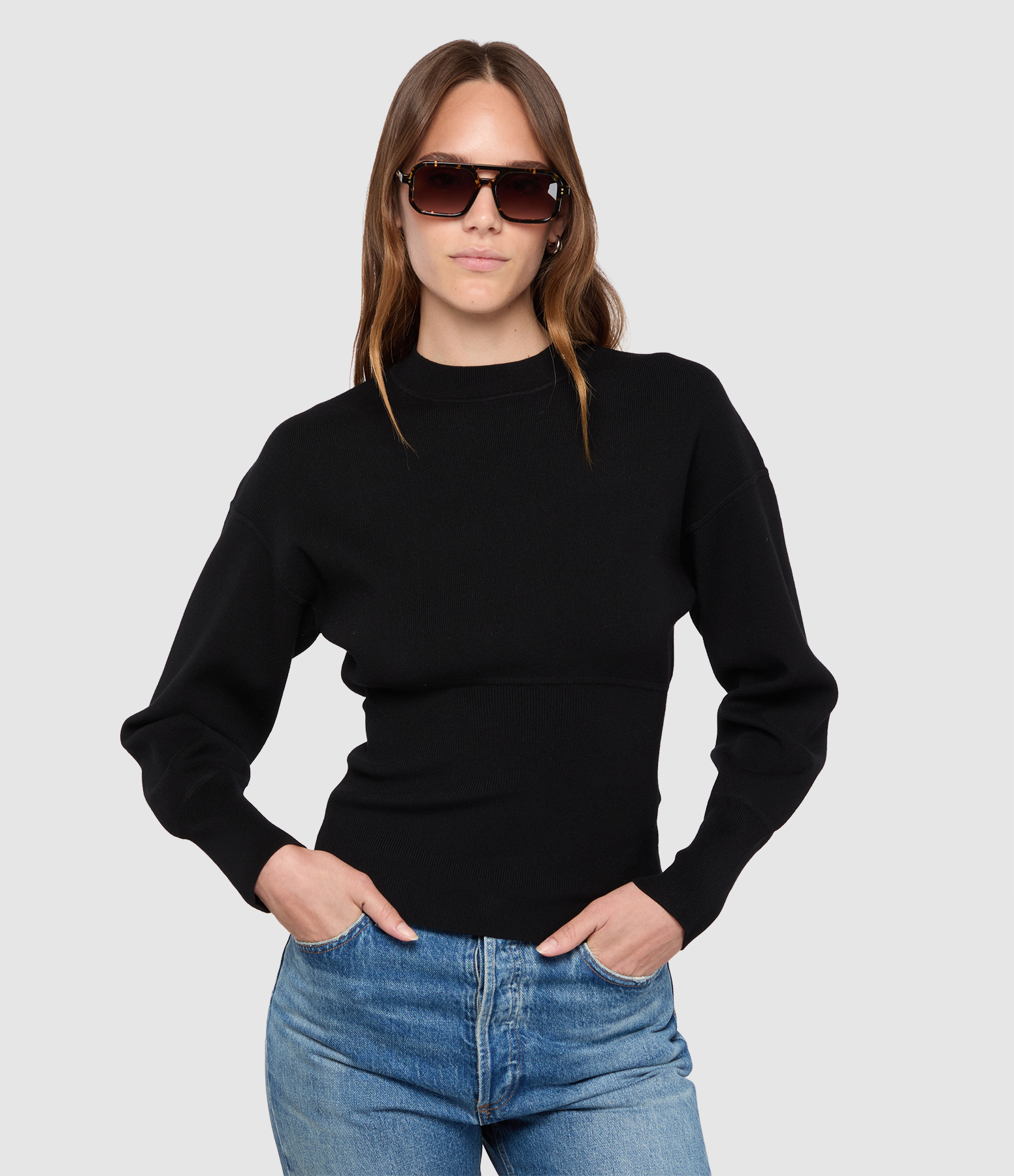 Imane Black Jumper