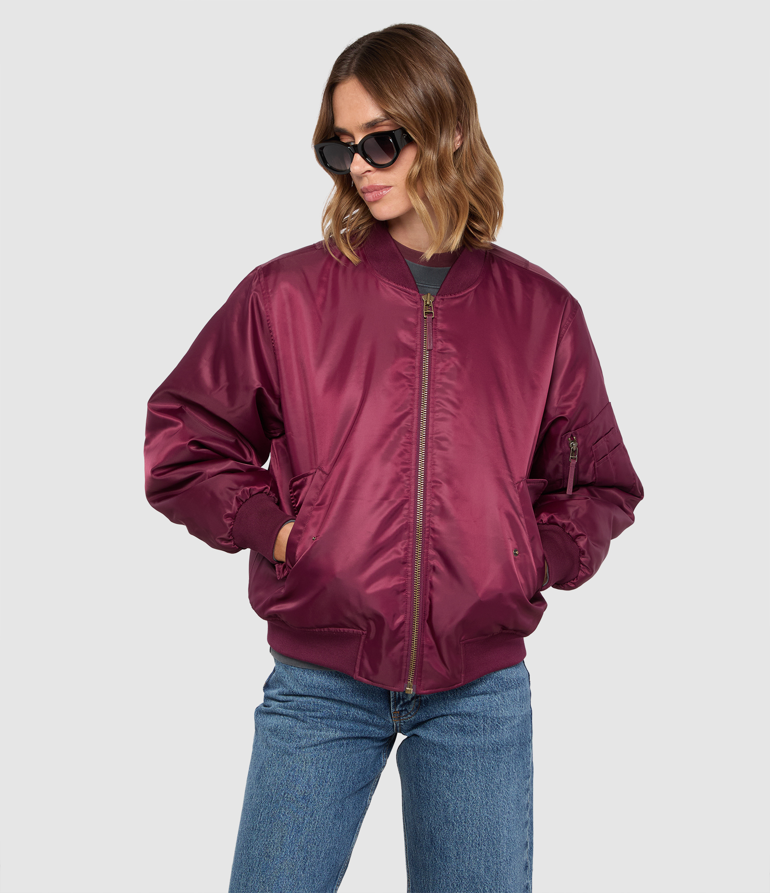 Leon Fig Bomber Jacket