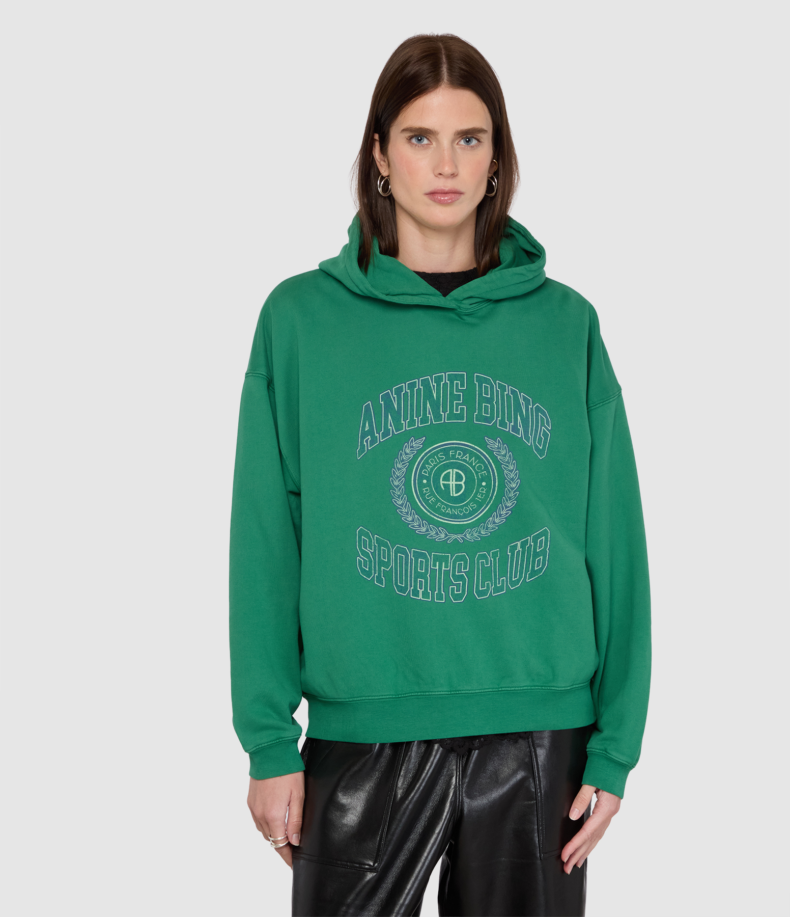 Harvey No Pocket Collegiate Green Sweatshirt