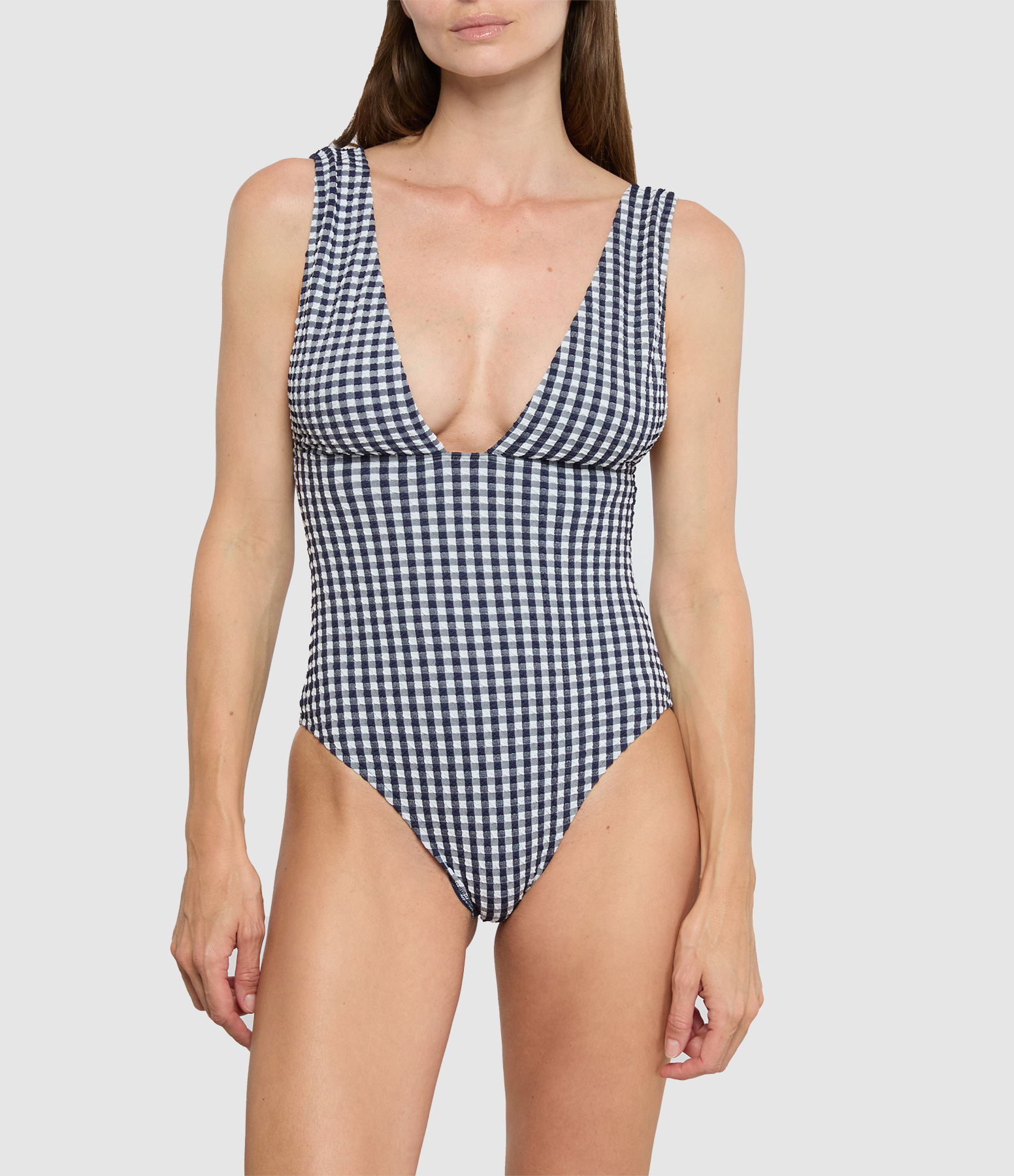 Le Plongeant Vichy Navy Swimsuit