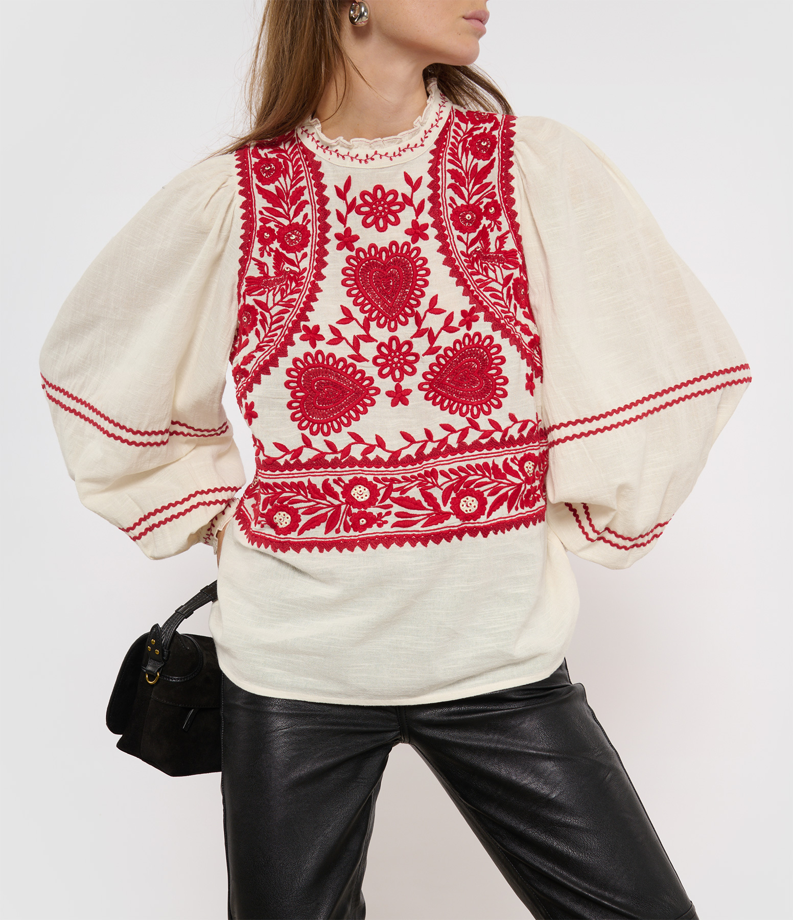 Hugarian Cream Blouse