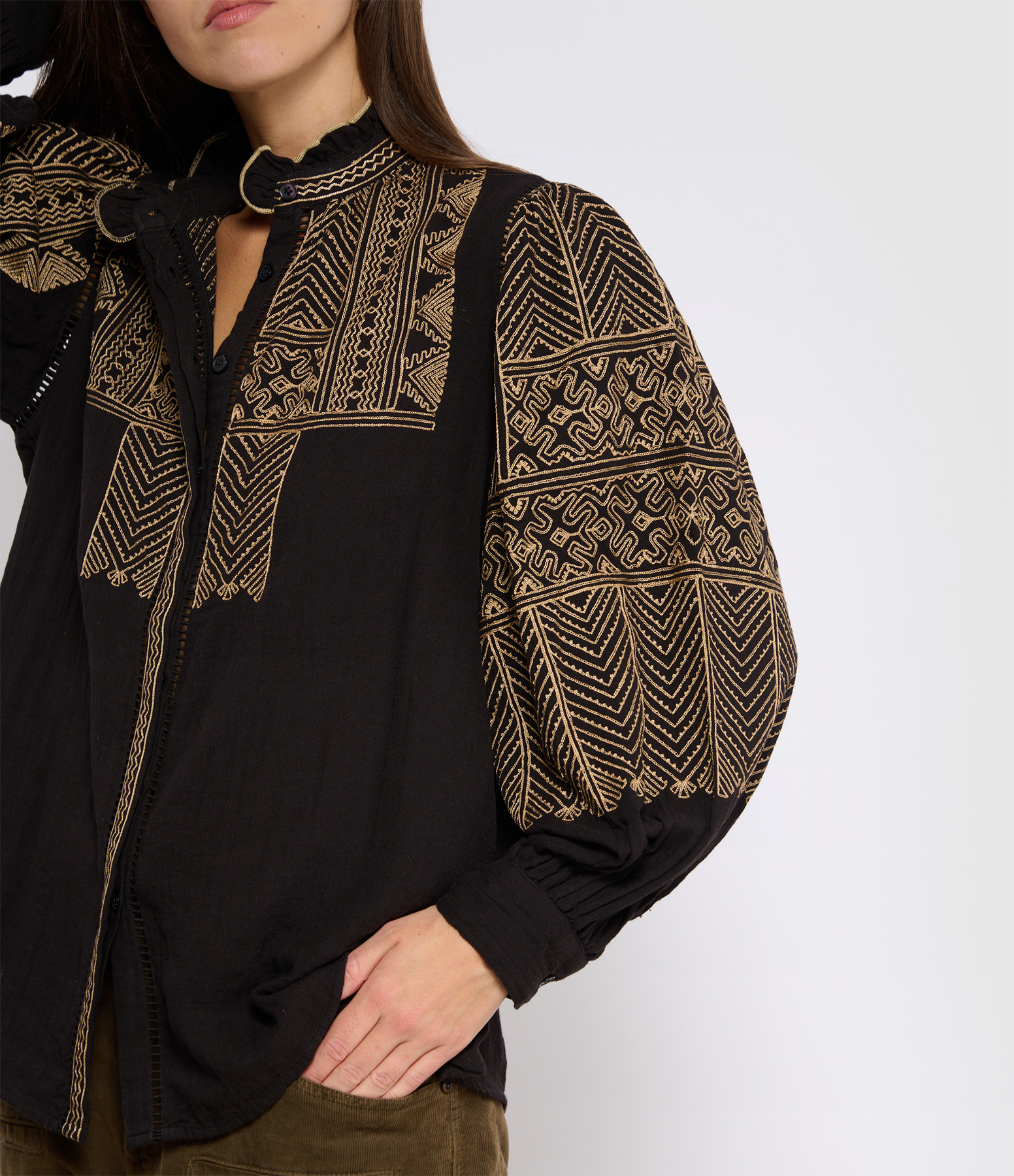 Svetlana Black Blouse