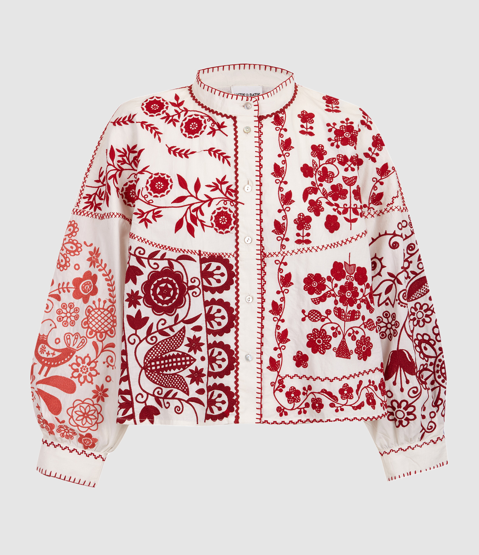 Mamie Big Red Blouse