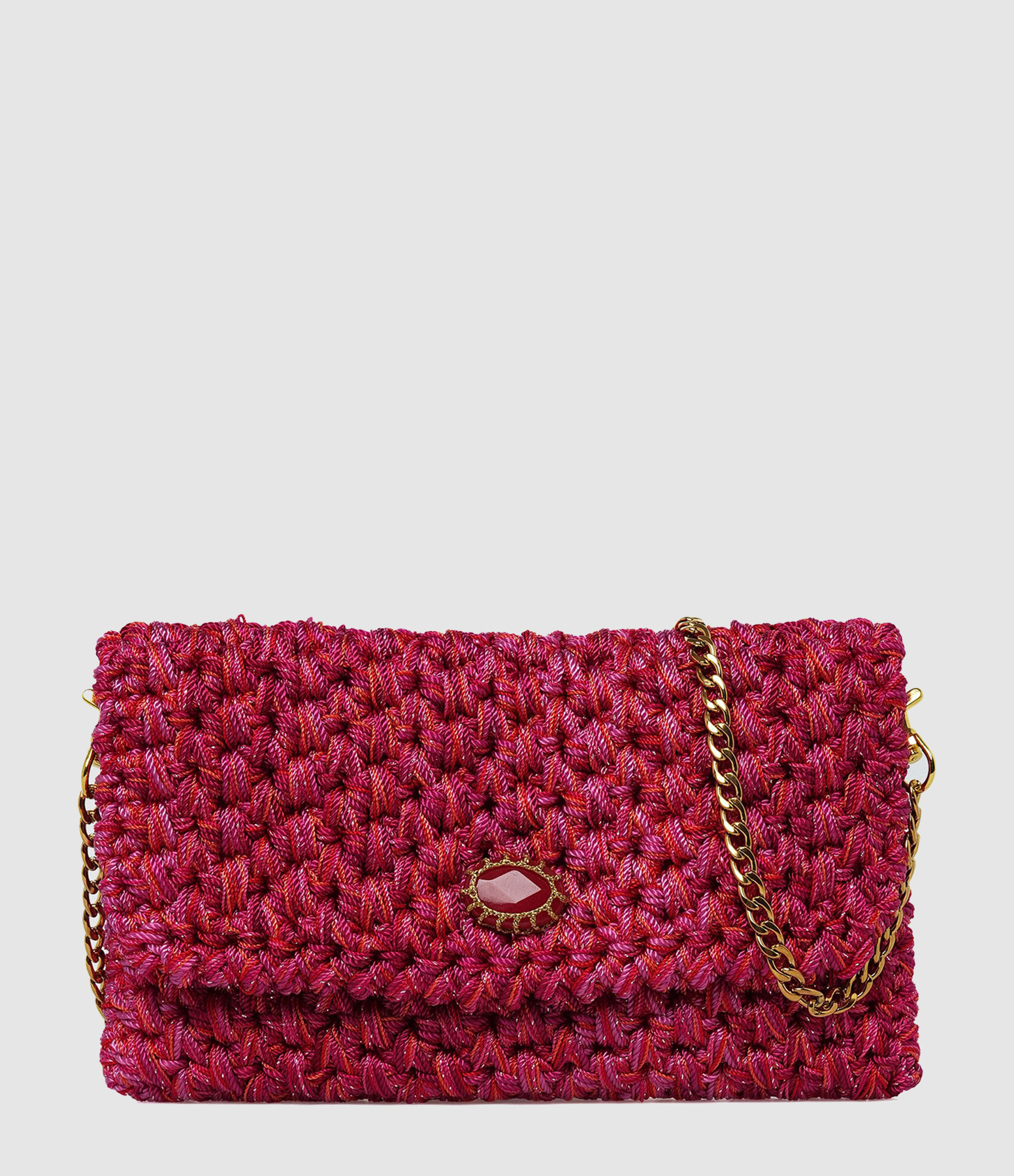 Anton Fuchsia Clutch Bag
