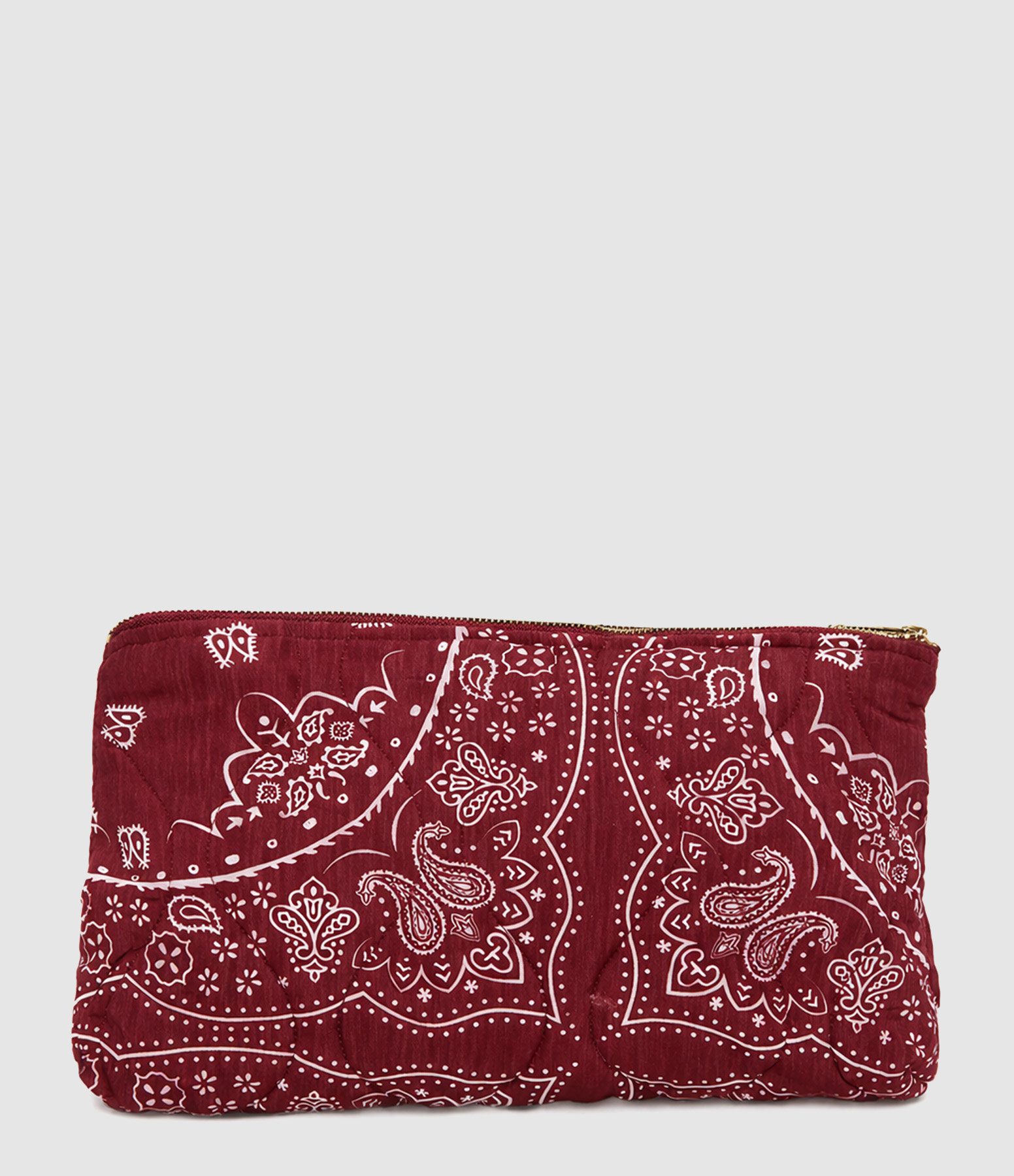 Orlando Bordeaux Printed Clutch Bag