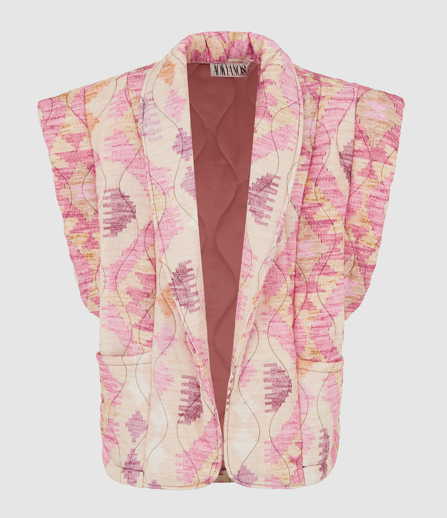 Brooklyn Pink Sleeveless Jacket
