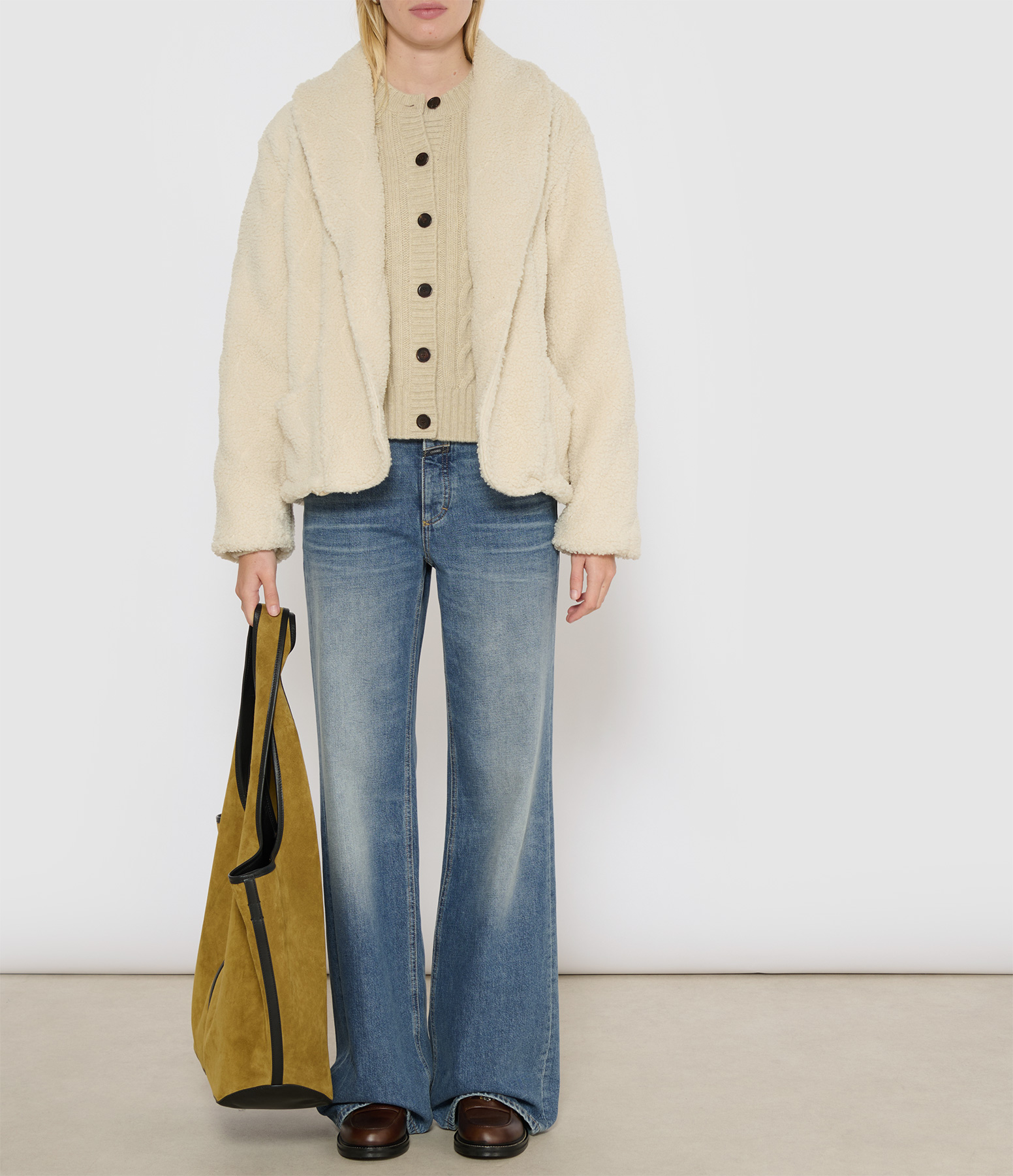 Cuba Sherpa Jacket, Cream