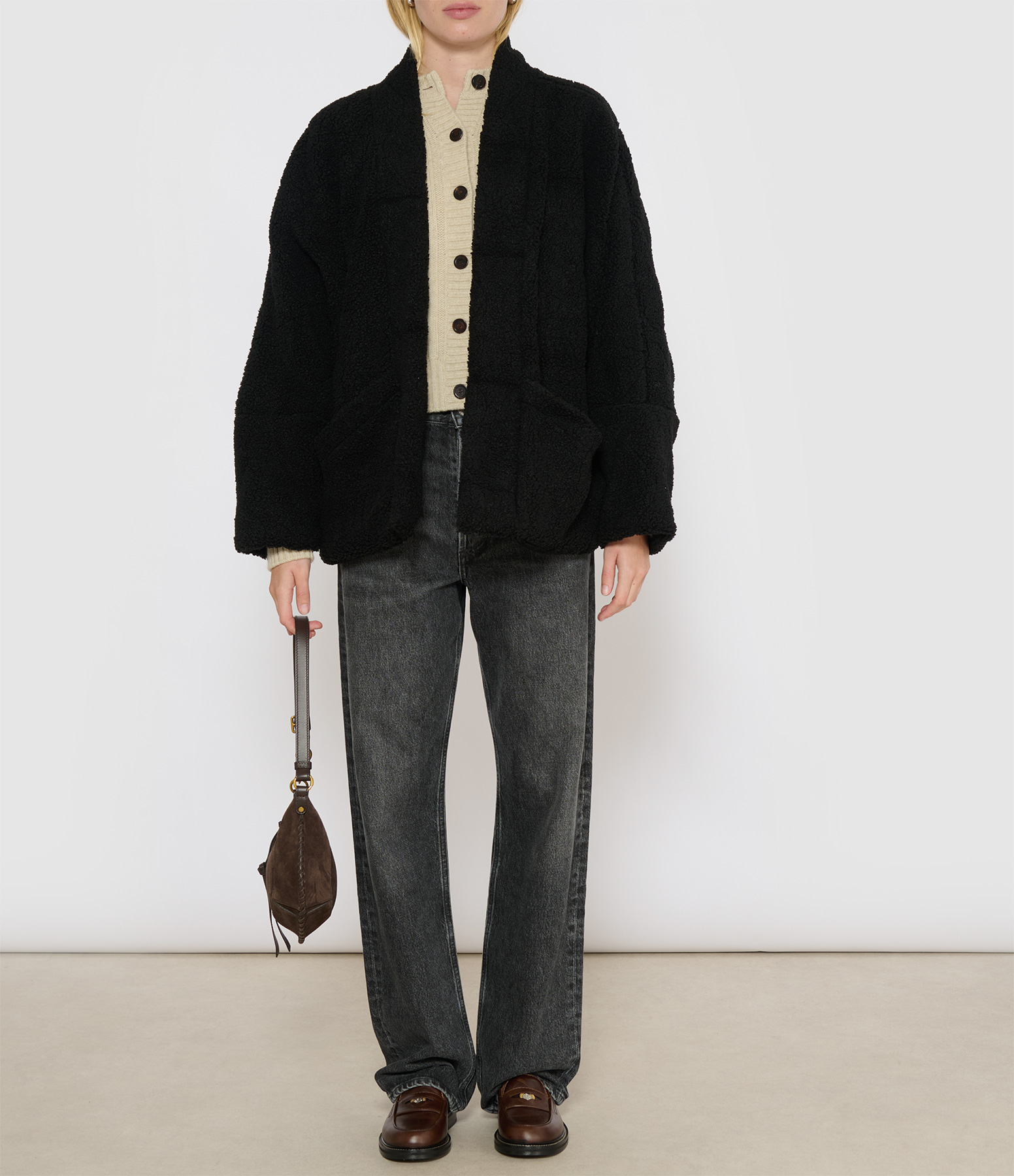 Chicago Sherpa Jacket – Black