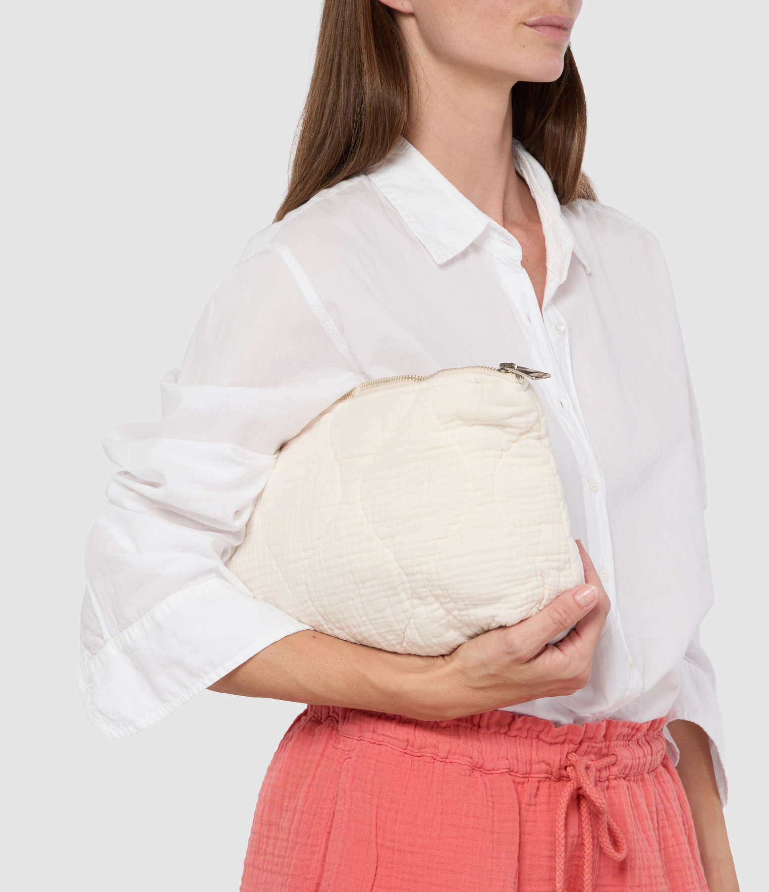 Orlando Cream Clutch Bag
