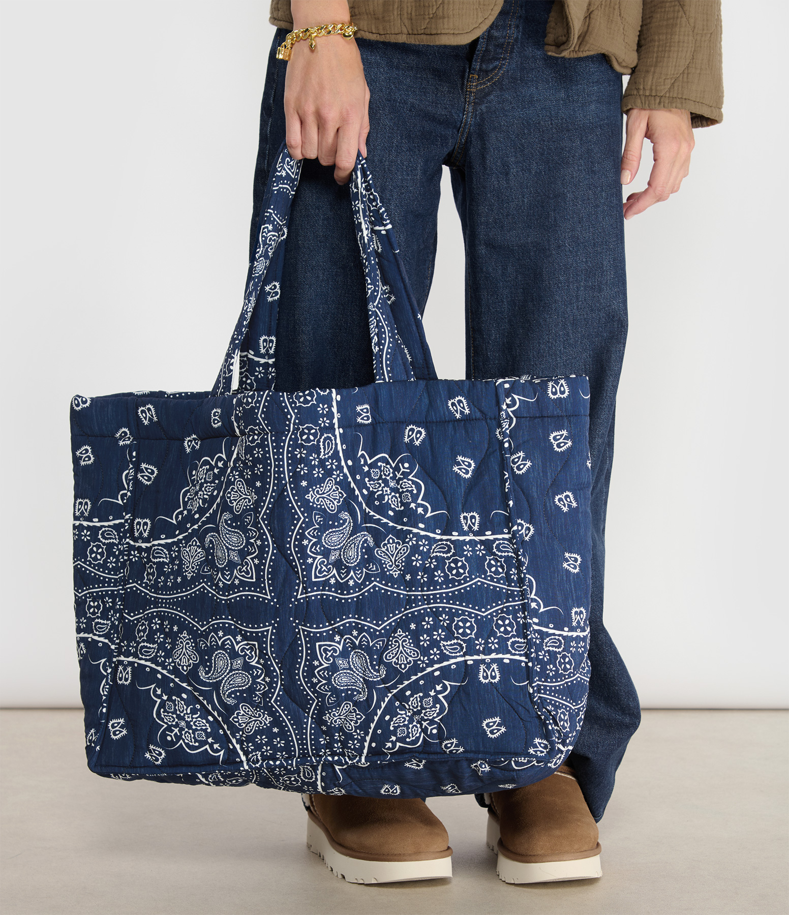 Philadelphia Bandana Navy Tote Bag