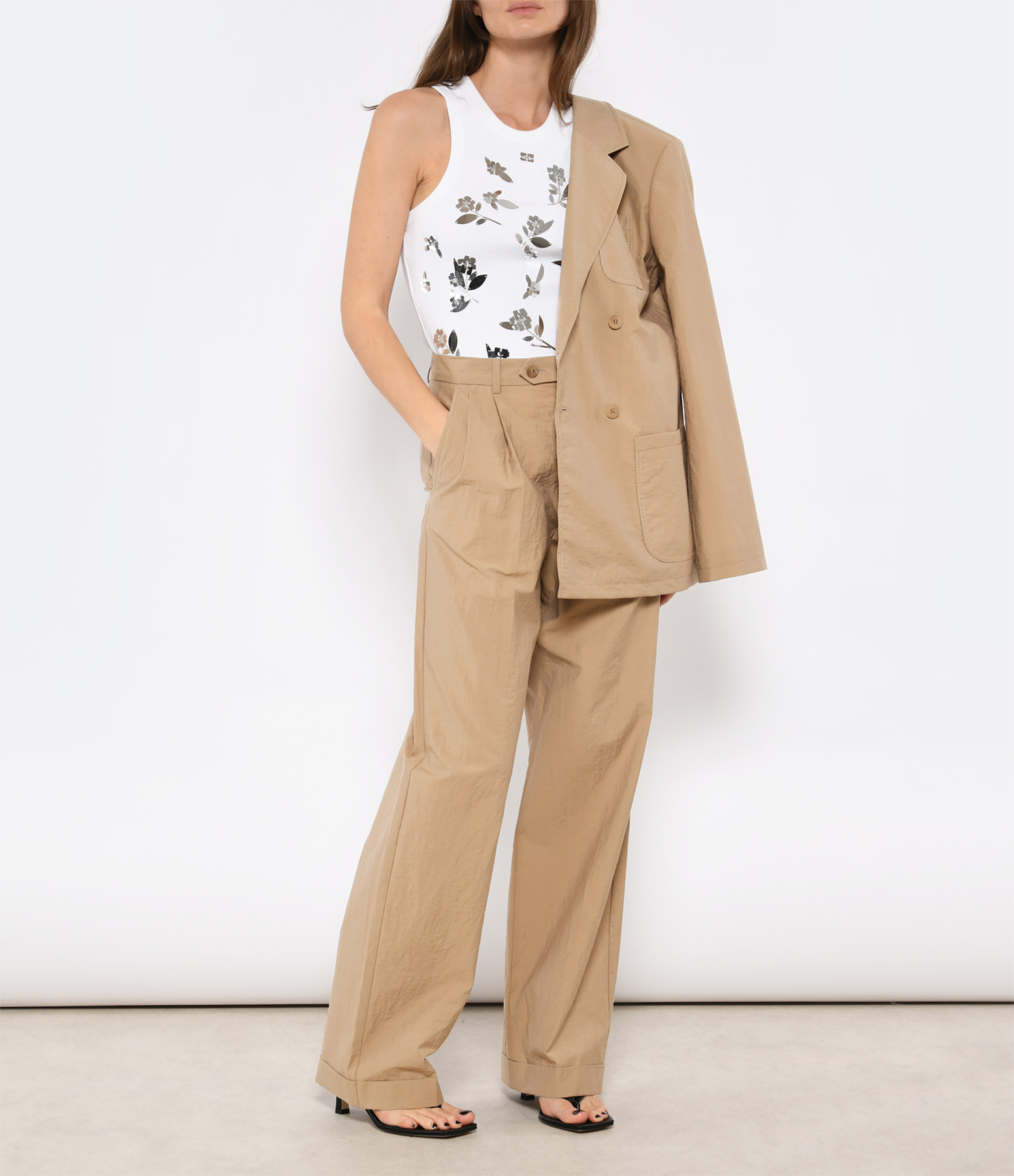 Melissa Trousers in Ice Brown