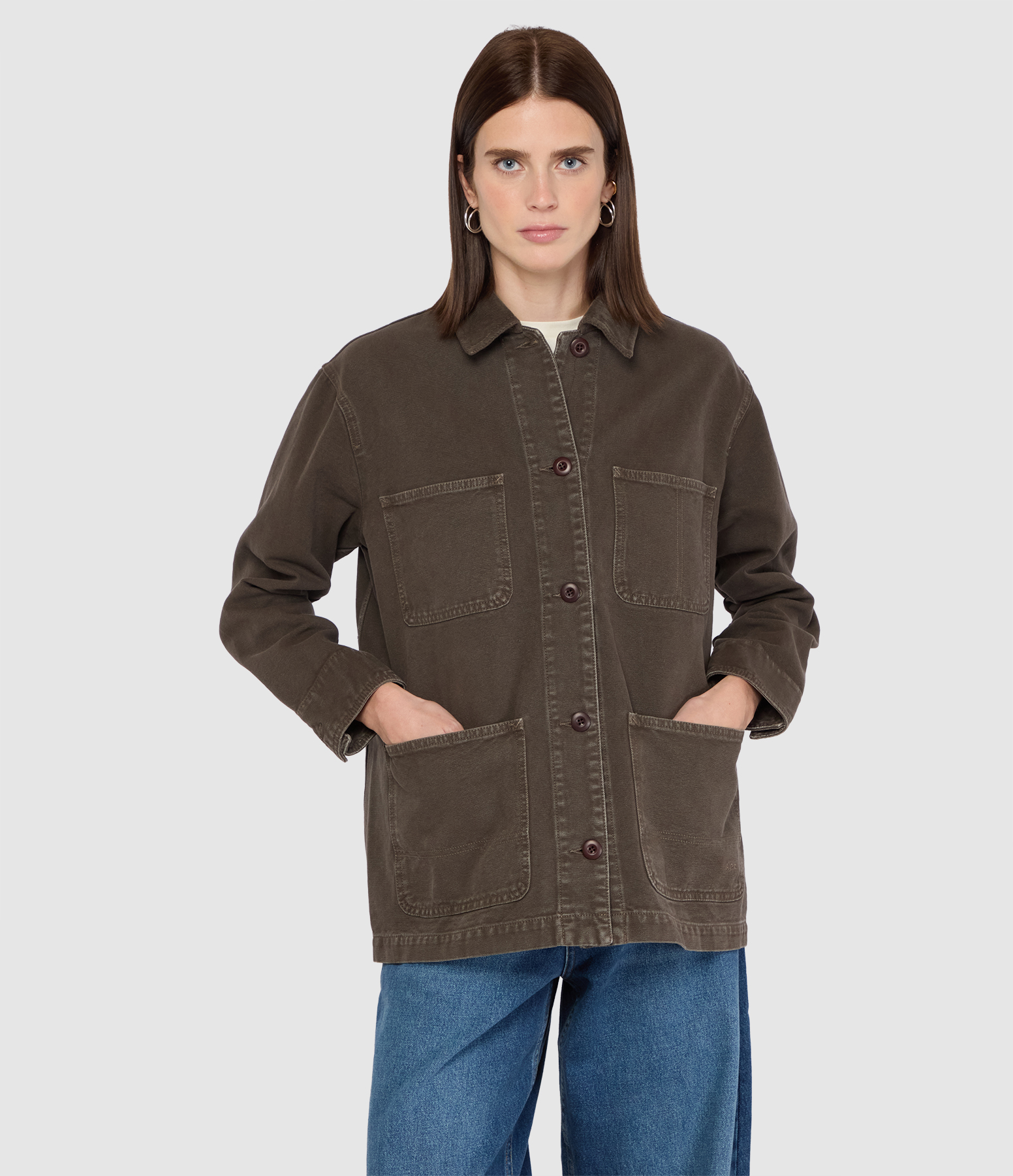 Mina Logo Brown Jacket