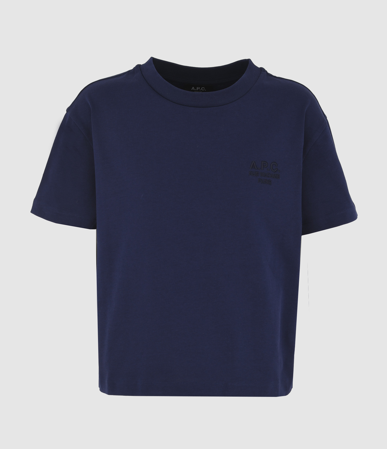 Rue Madame Boxy T-shirt in Dark Navy Indigo