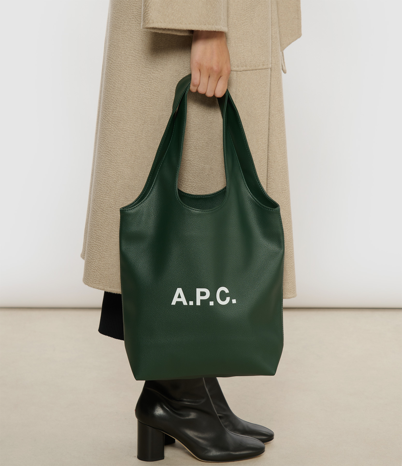 Ninon Small Tote Bag – Dark Green
