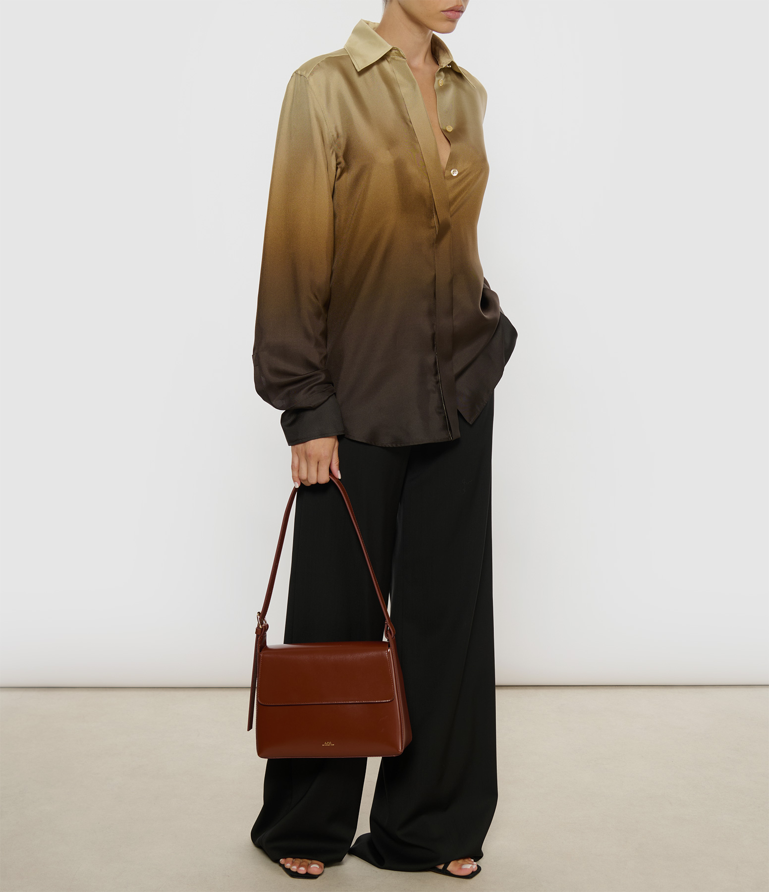 Virginie Flap Bag in Hazelnut
