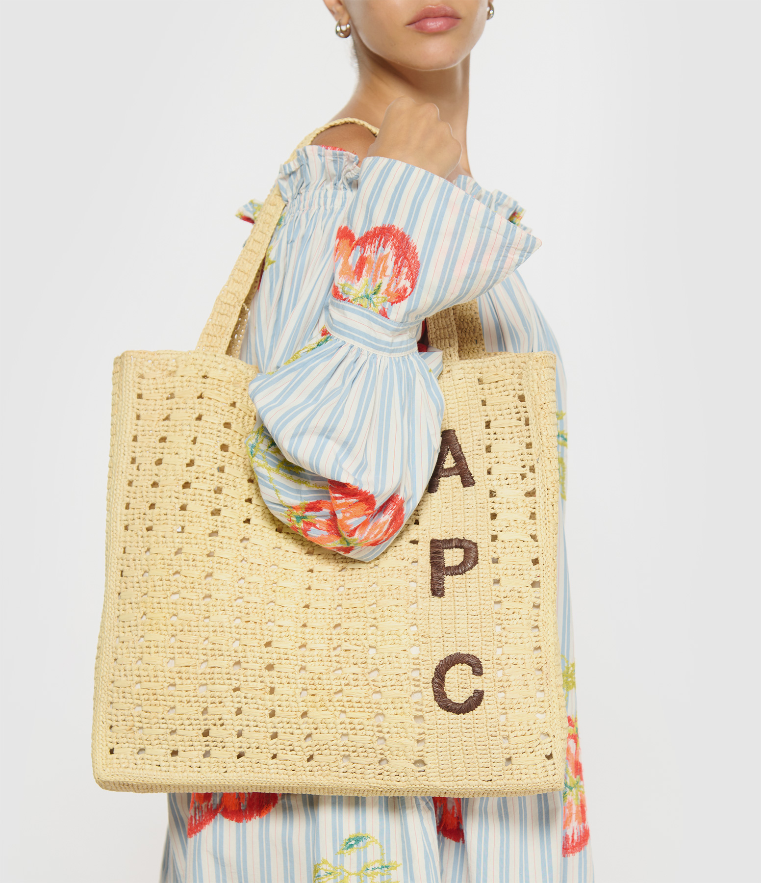 June Tote – Natural/Brown