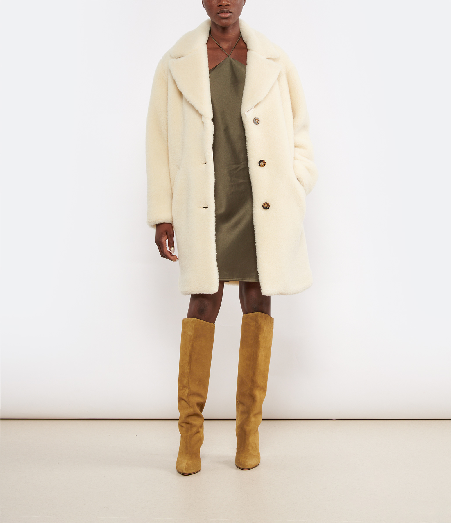 Nicolette Coat in Ecru