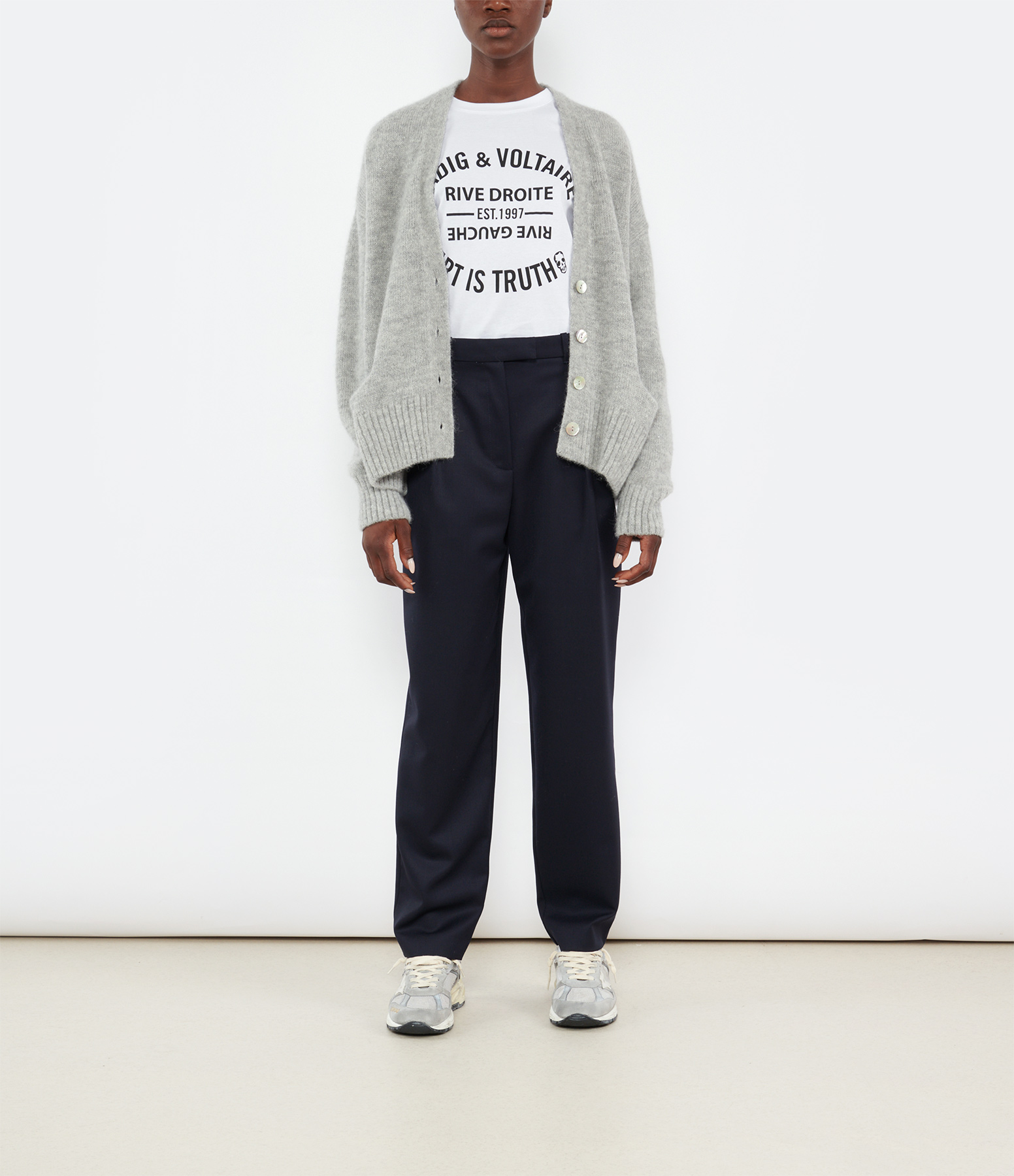 Marion Trousers in Dark Navy