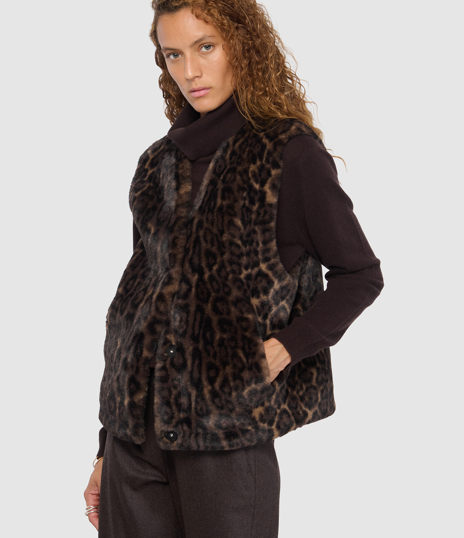 Lyle Dark Leopard Jacket