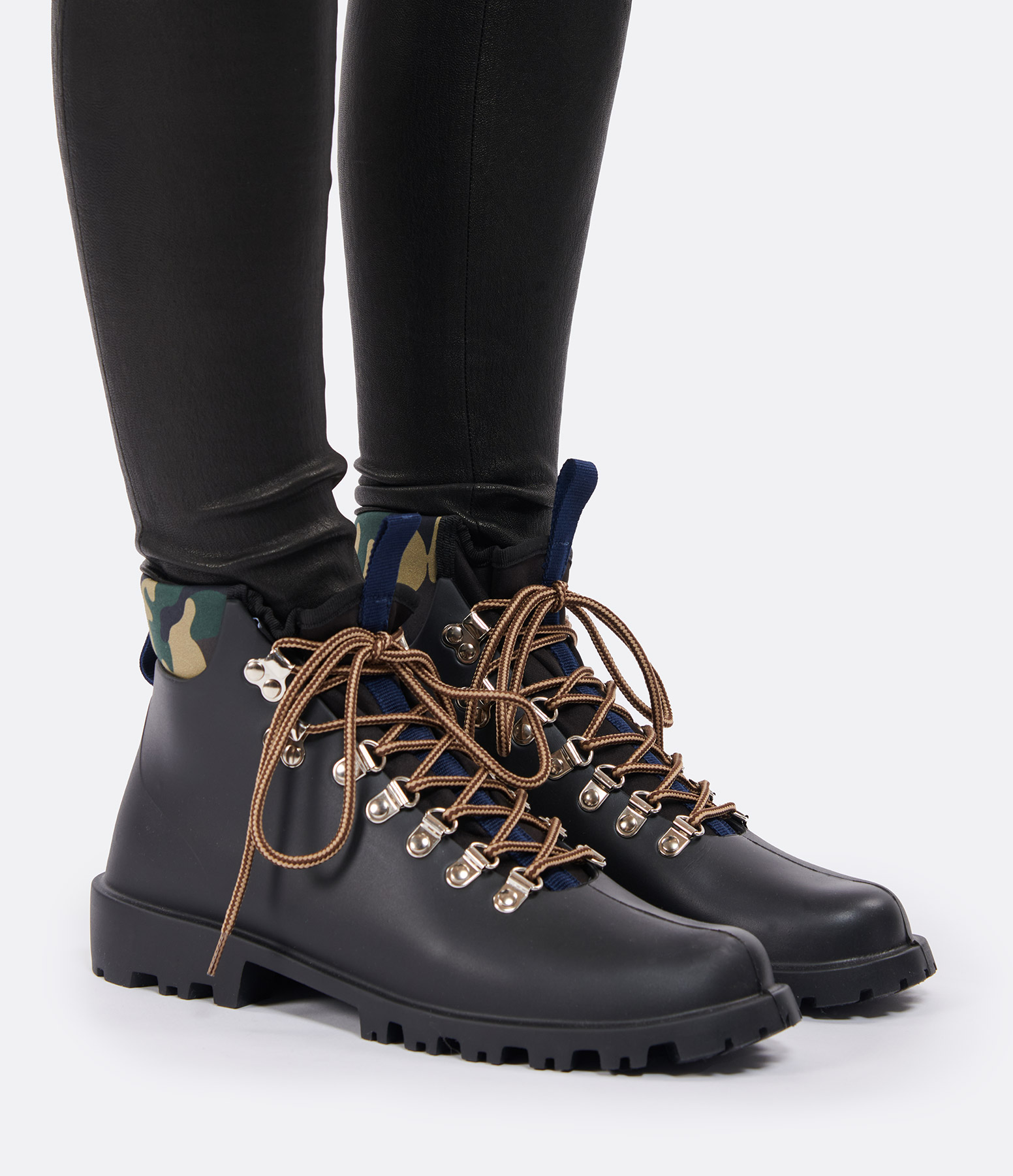 Colorado Black Camouflage Neoprene Ankle Boots, Arizona Love x Véronika Loubry Collaboration