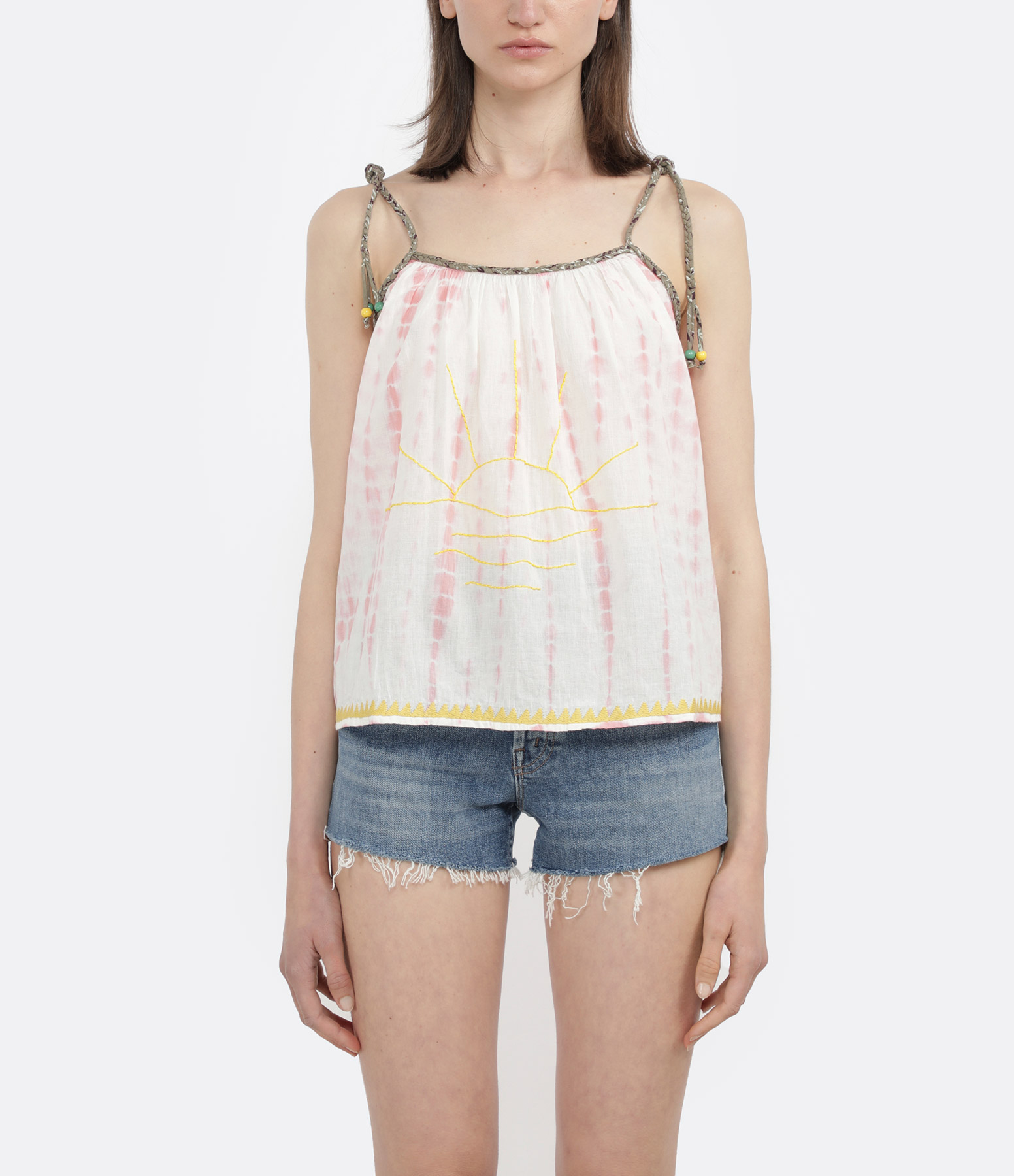 Pink Tie-Dye Top