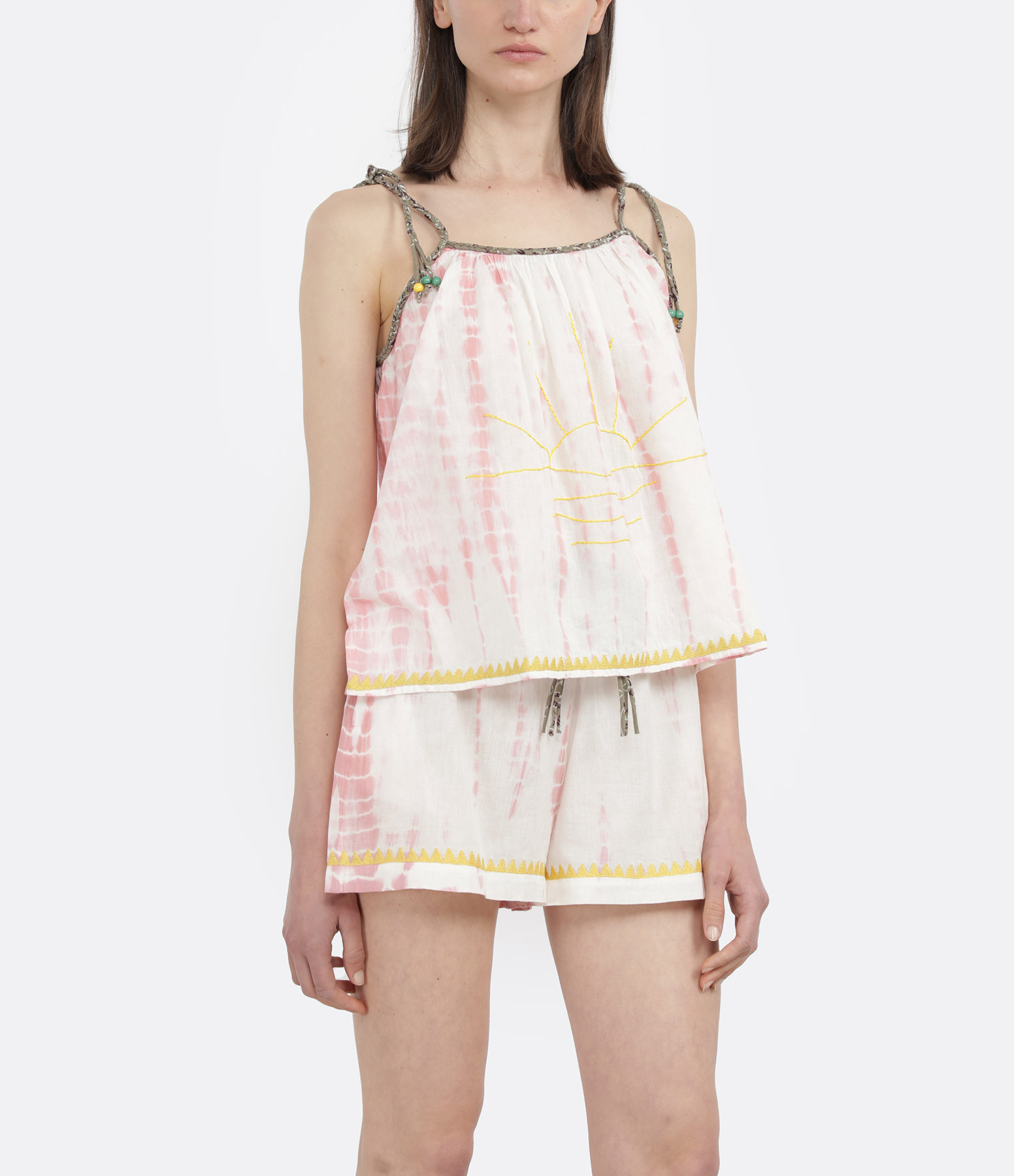 Pink Tie-Dye Shorts