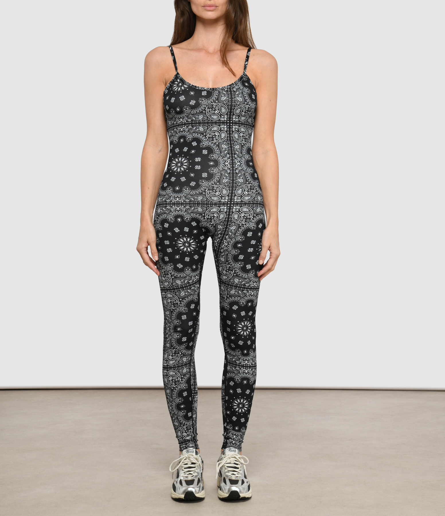Black Bandana Yoga Jumpsuit