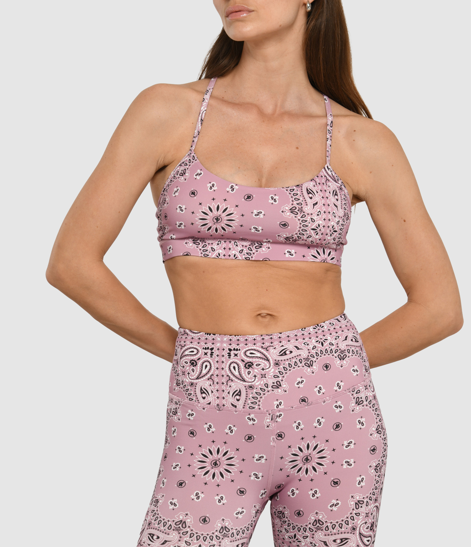 Dusty Rose Yoga Bra