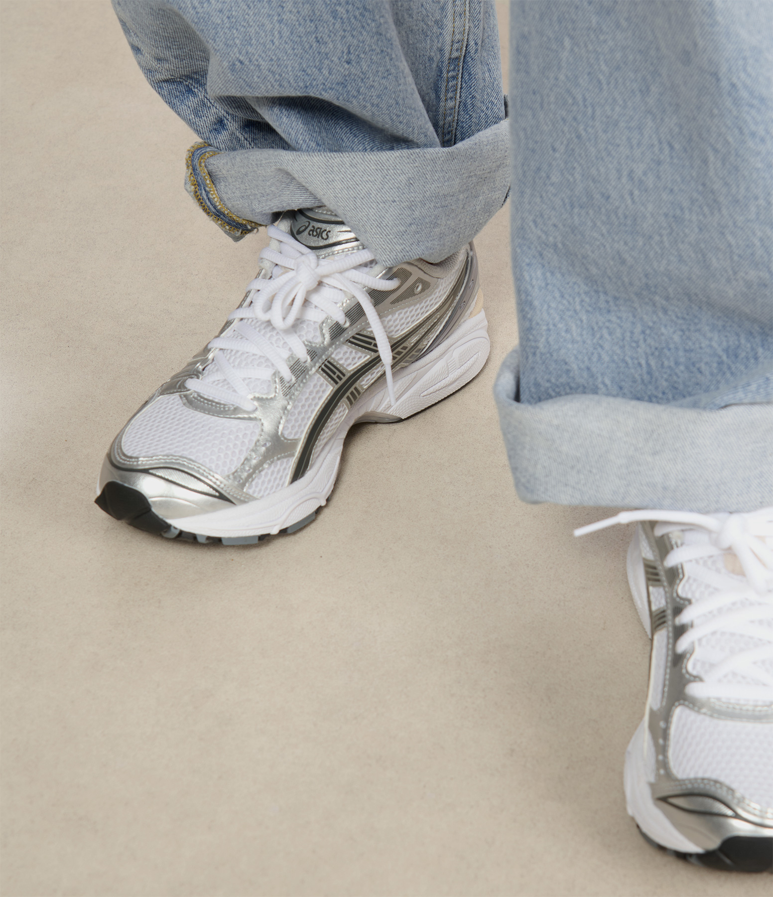 Gel-Kayano 14 trainers in White and Graphite Grey