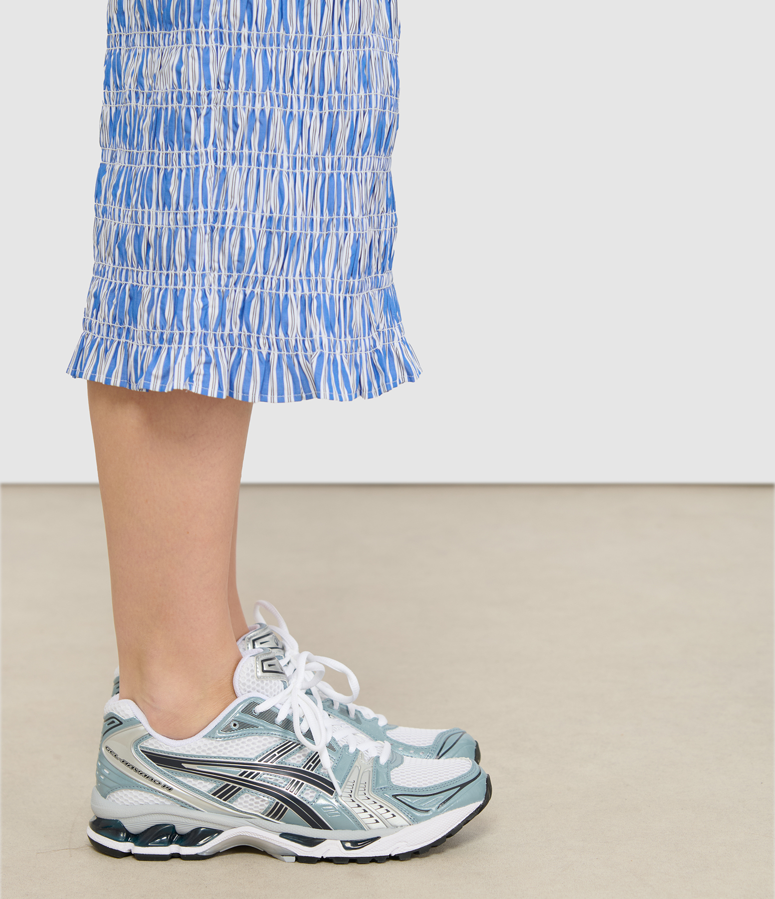 Gel-Kayano 14 trainers in White and Fjord Grey