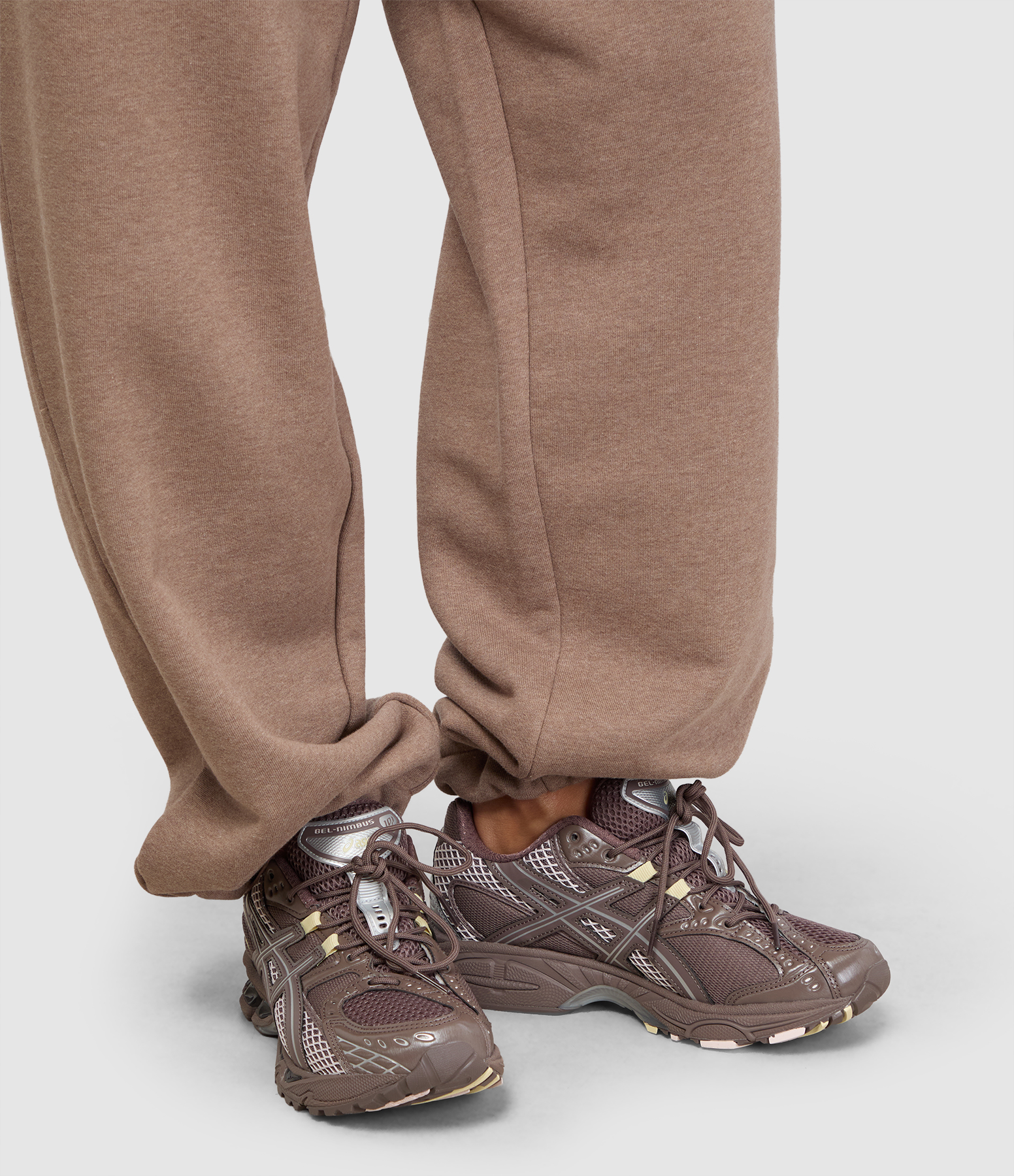 Gel-Nimbus 10.1 trainers in Cocoa Powder and Pure Silver