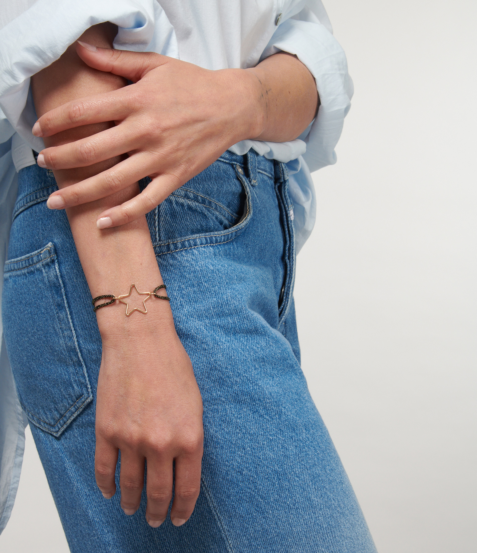 Stardust Mini Star Gold-Filled Lurex Cord Bracelet
