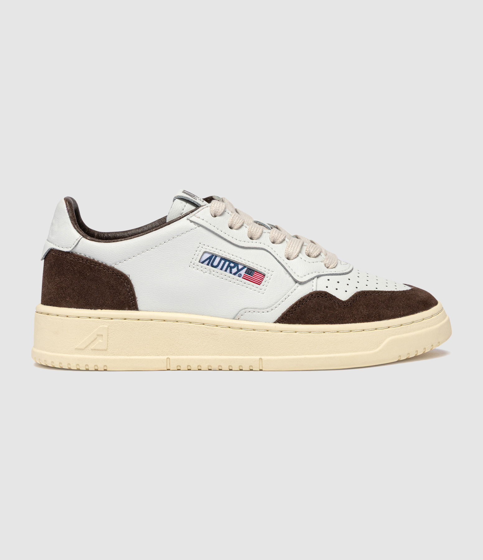 Men’s Medalist Low Soflea Sue White Mogano Trainers