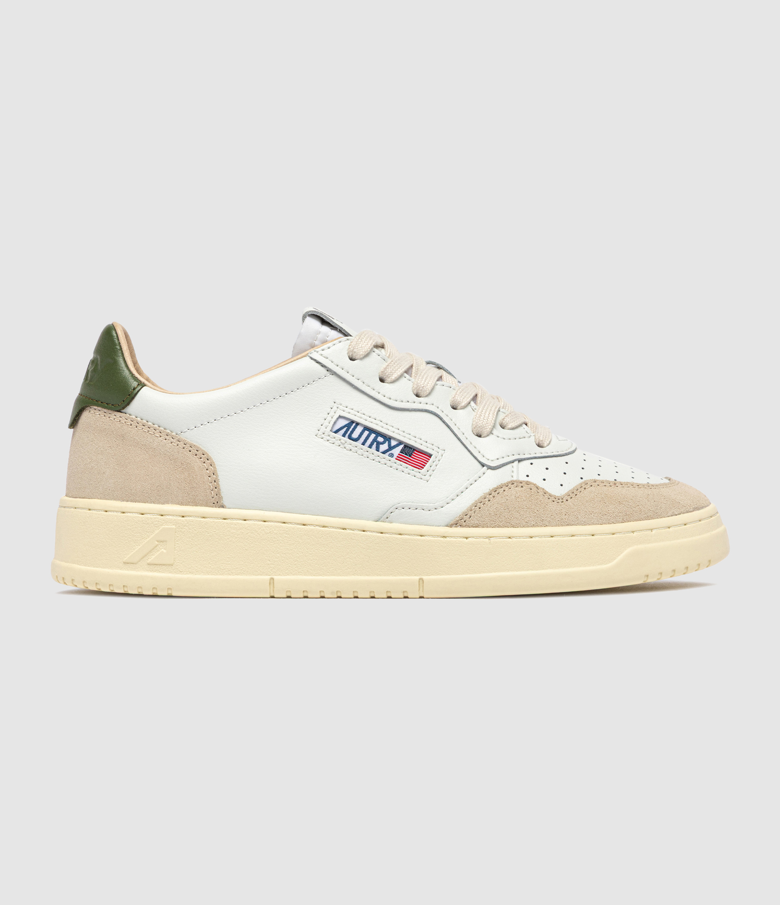 Men’s Medalist Low Leat Suede White Bronzegrn Trainers