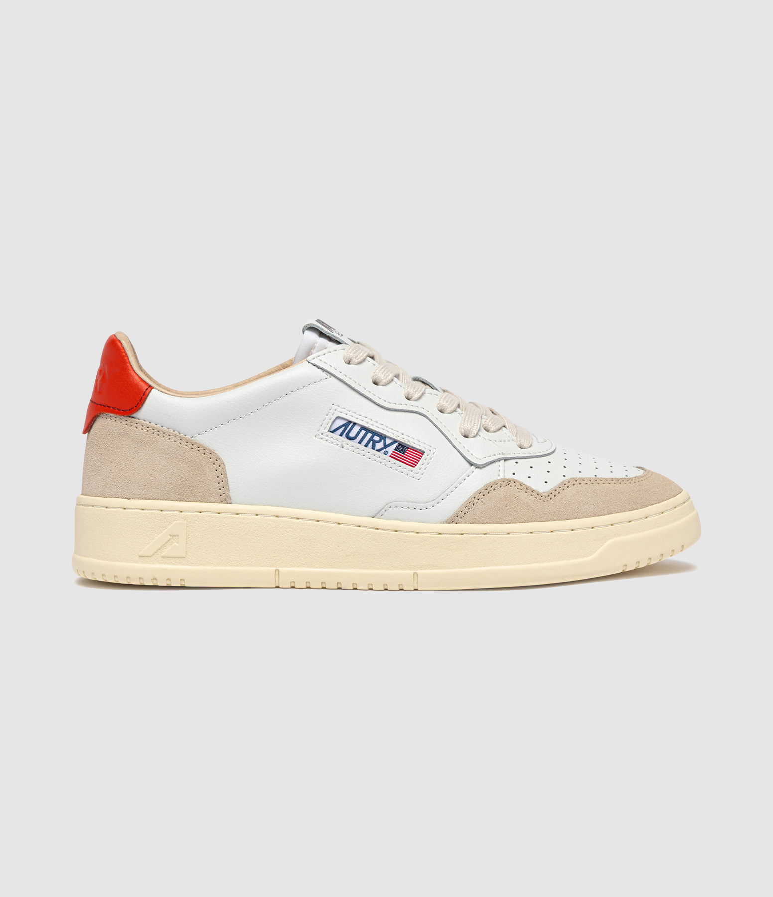 Men’s Medalist Low Leat Suede White Pumpkin Trainers