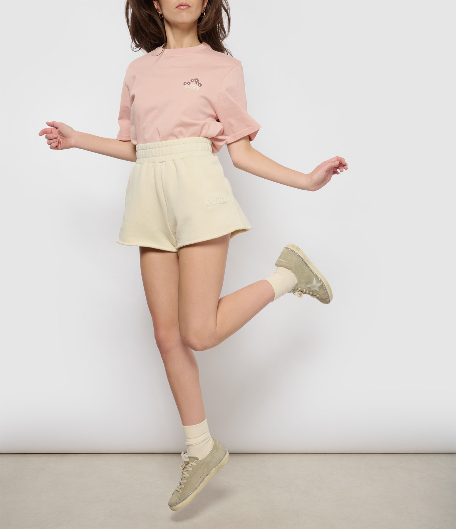 Cream Sports Jersey Shorts