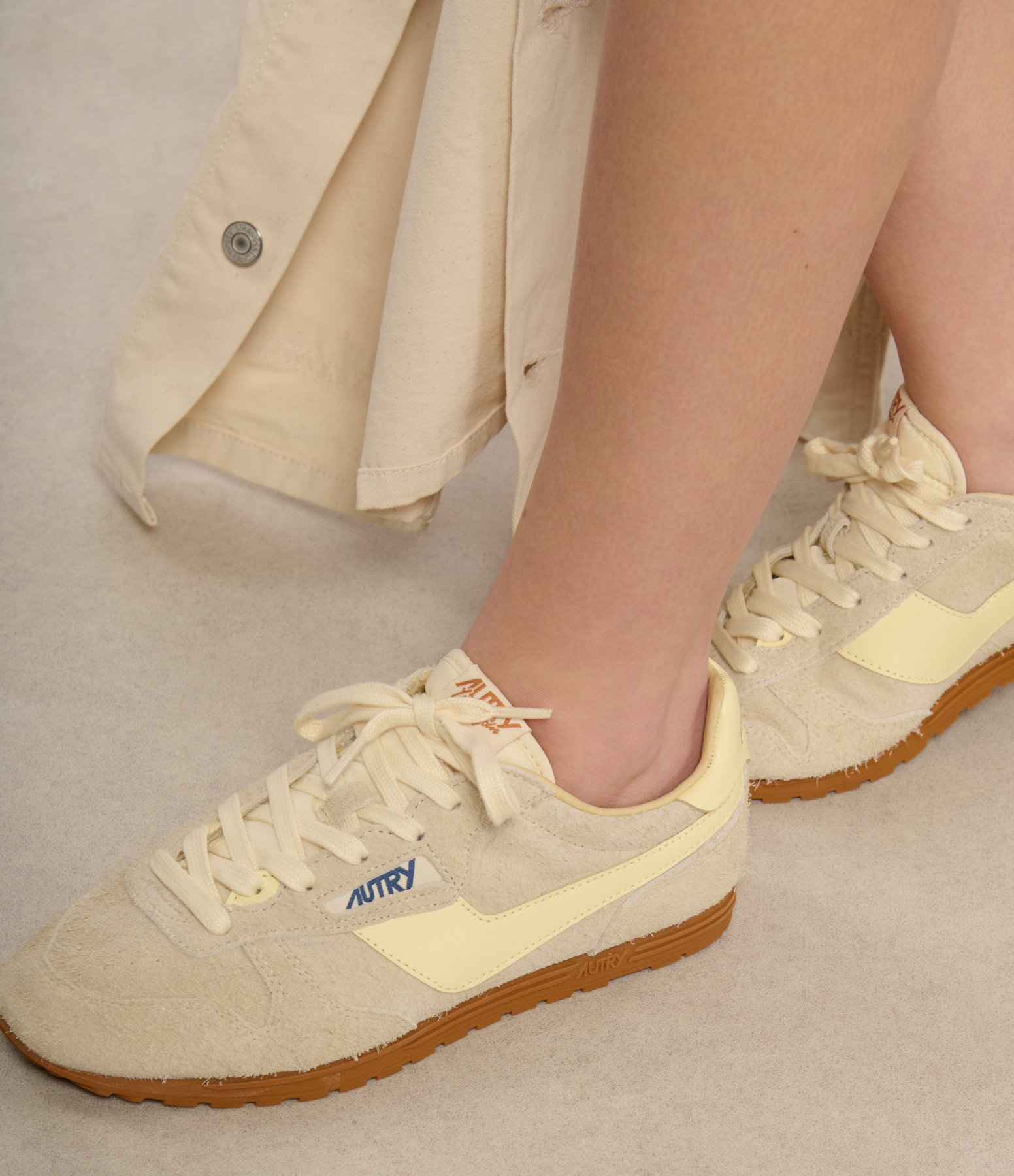 Windspin Low Suede Leat Wife trainers, Capsule Flash