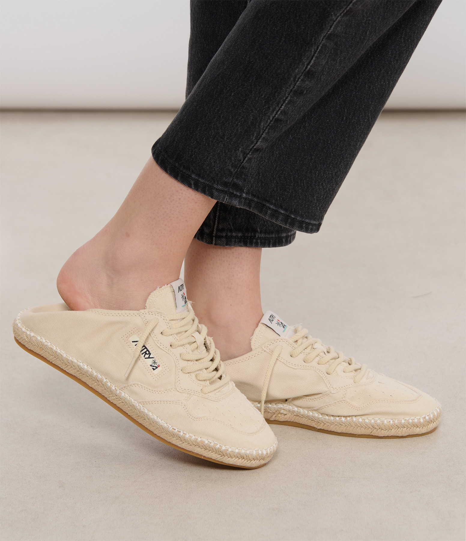 Women’s Low-Top Espadrilles, Ivory