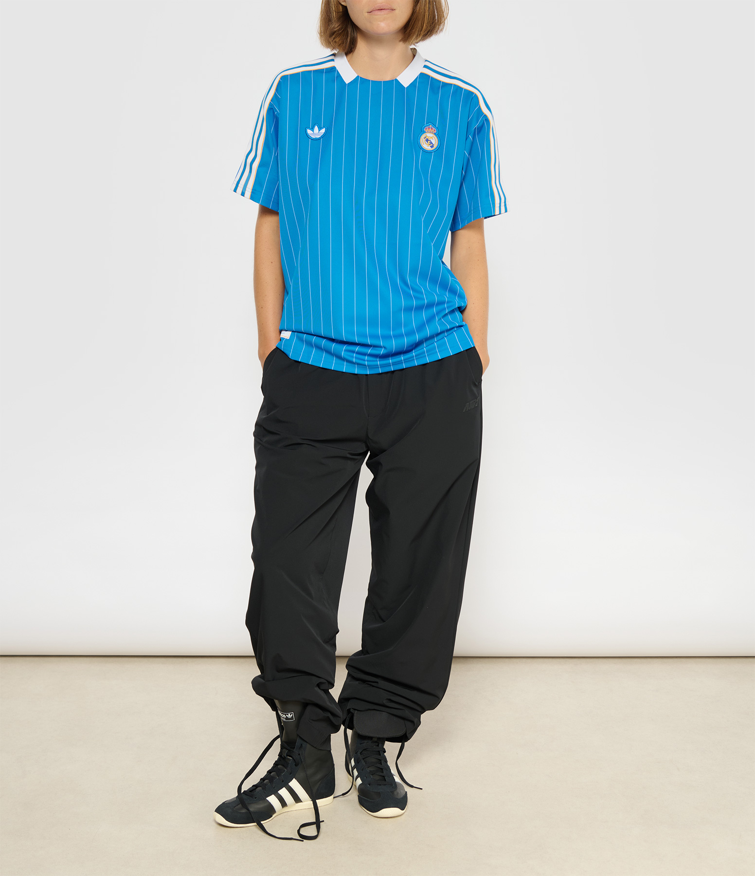 Unisex Black Nylon Trousers